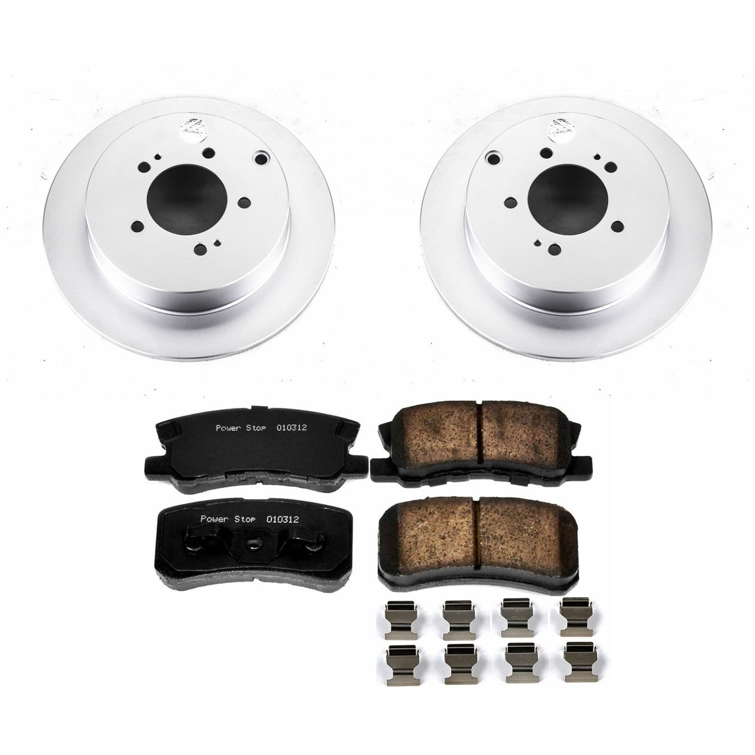 Power Stop - CRK5499 - Rear - Disc Brake Pad and Rotor Kit image 1
