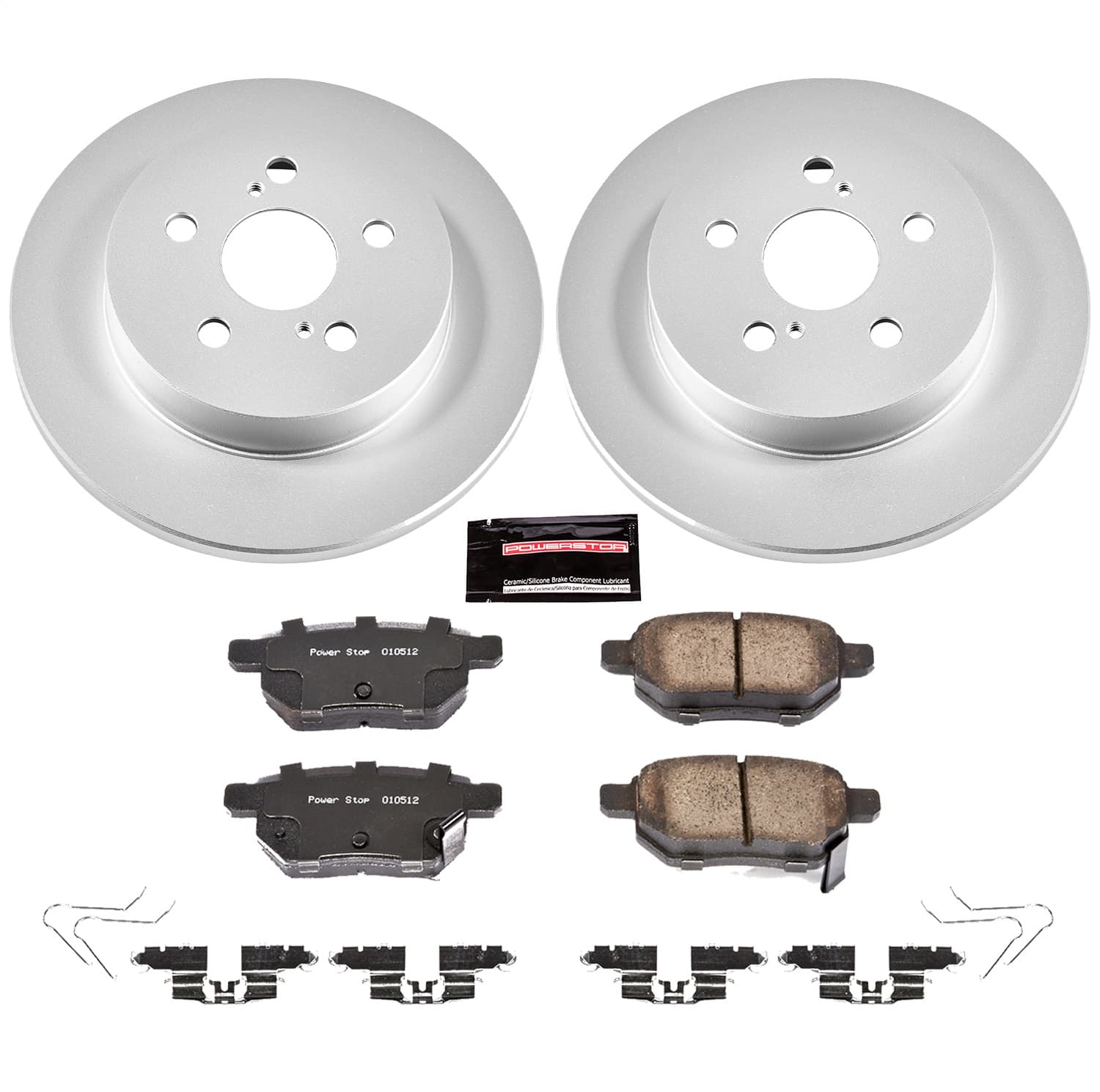 Power Stop - CRK5503 - Rear - Disc Brake Pad and Rotor Kit image 1