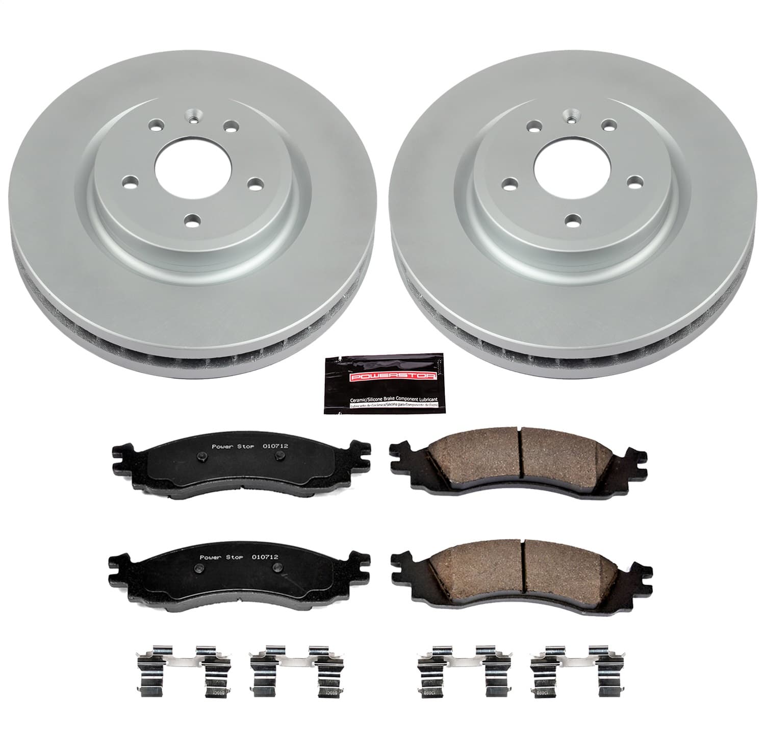 Power Stop - CRK5507 - Front - Disc Brake Pad and Rotor Kit image 1