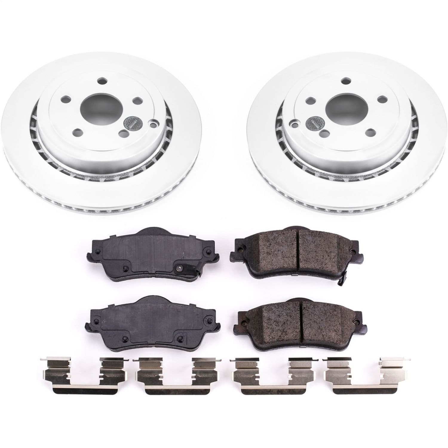 Power Stop - CRK5528 - Rear - Disc Brake Pad and Rotor Kit image 1