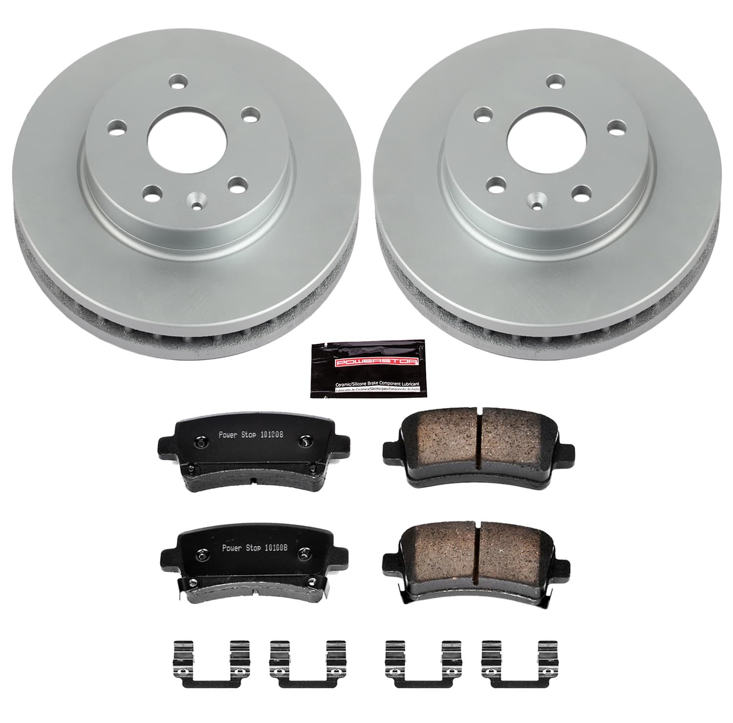 Power Stop - CRK5531 - Rear - Disc Brake Pad and Rotor Kit image 1