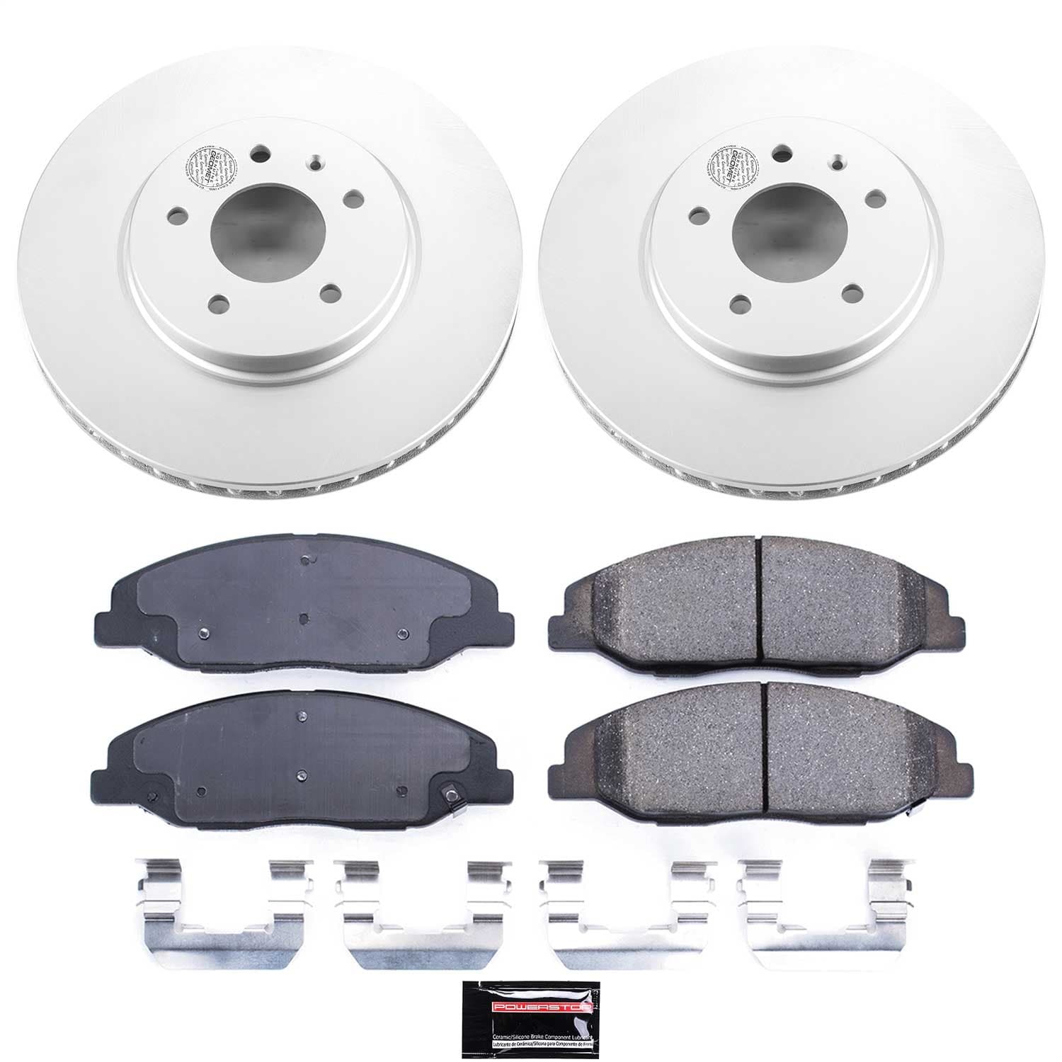 Power Stop - CRK5538 - Front - Disc Brake Pad and Rotor Kit image 1