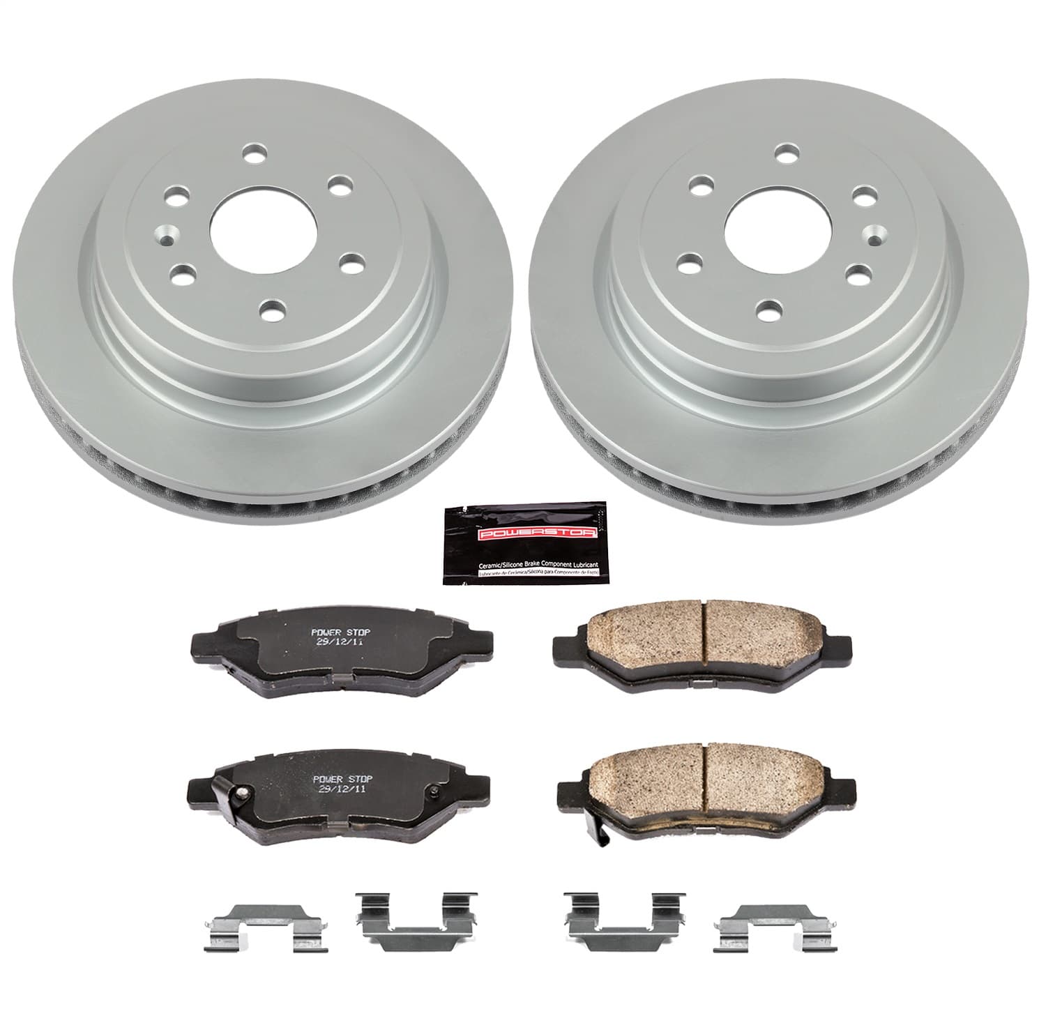 Power Stop - CRK5543 - Rear - Disc Brake Pad and Rotor Kit image 1
