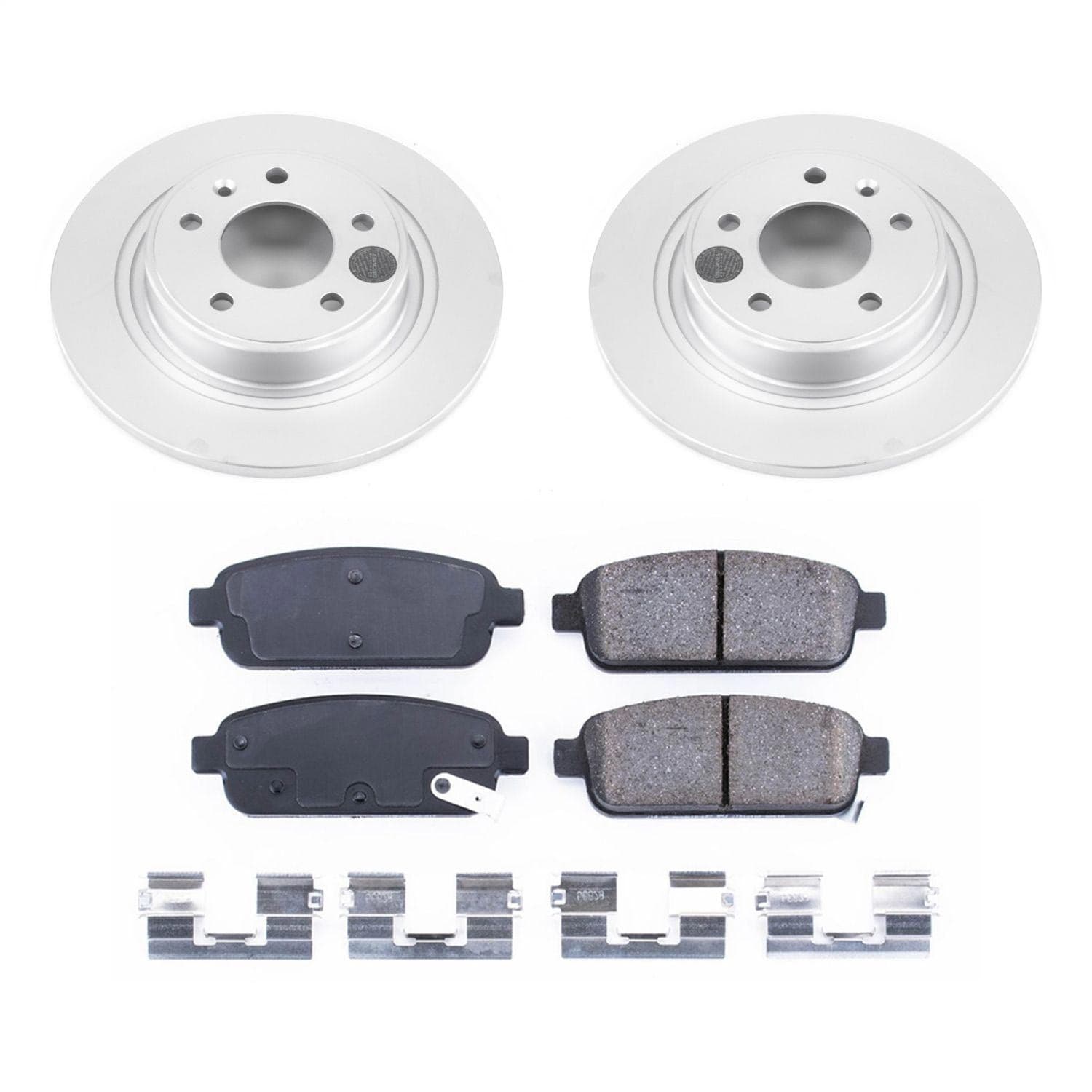 Power Stop - CRK5552 - Rear - Disc Brake Pad and Rotor Kit image 1