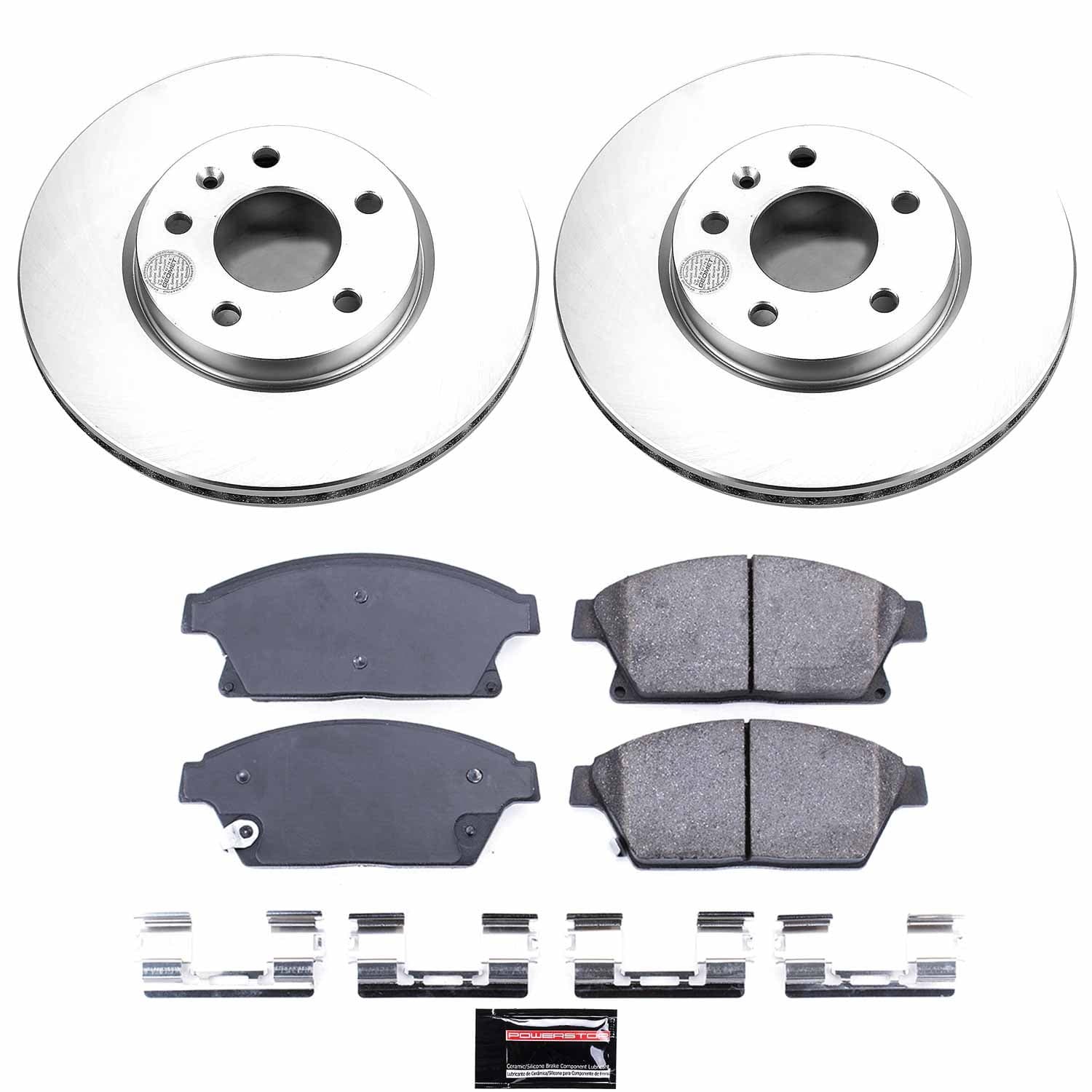 Power Stop - CRK5554 - Front - Disc Brake Pad and Rotor Kit image 1
