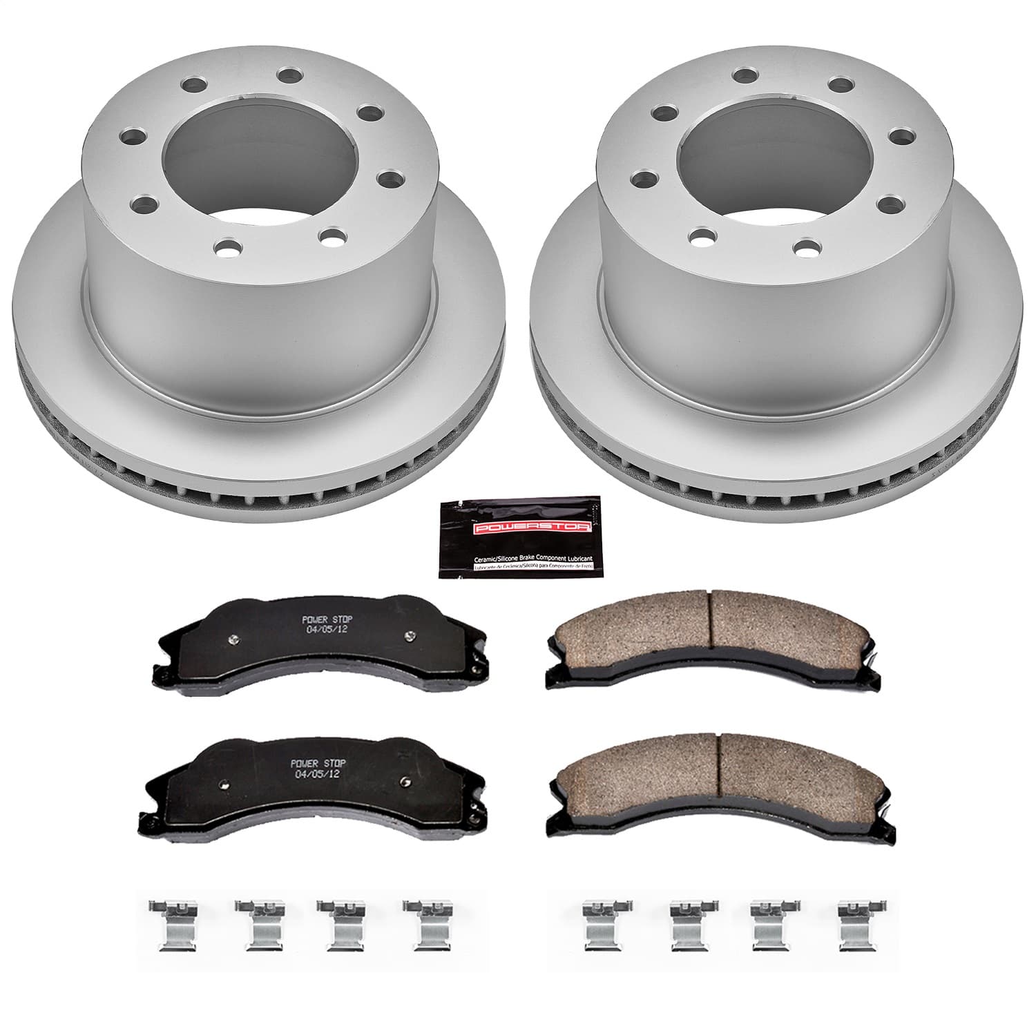 Power Stop - CRK5562 - Rear - Disc Brake Pad and Rotor Kit image 1