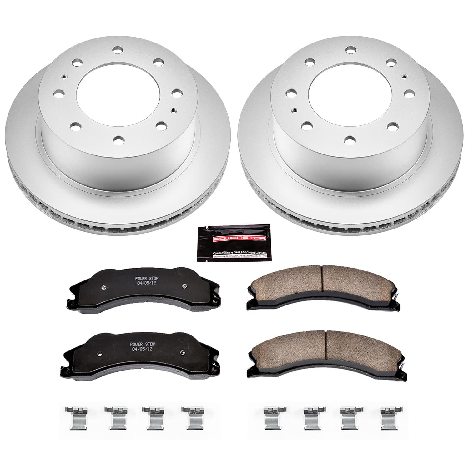 Power Stop - CRK5563 - Rear - Disc Brake Pad and Rotor Kit image 1