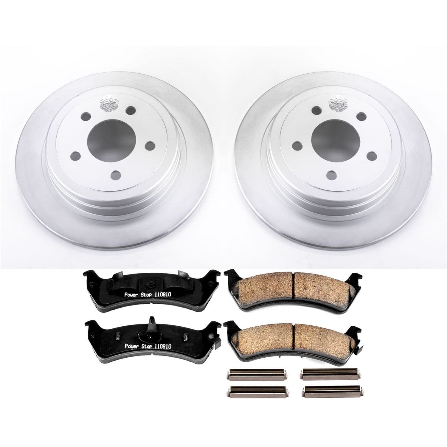 Power Stop - CRK5570 - Rear - Disc Brake Pad and Rotor Kit image 1