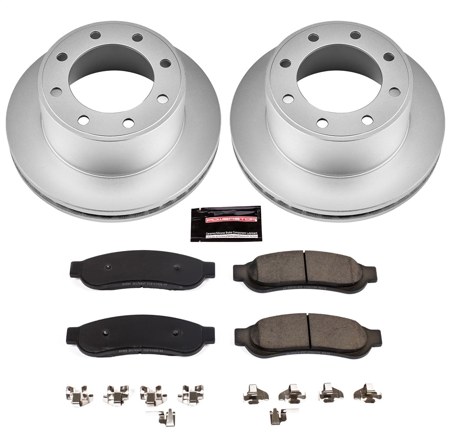 Power Stop - CRK5578 - Rear - Disc Brake Pad and Rotor Kit image 1