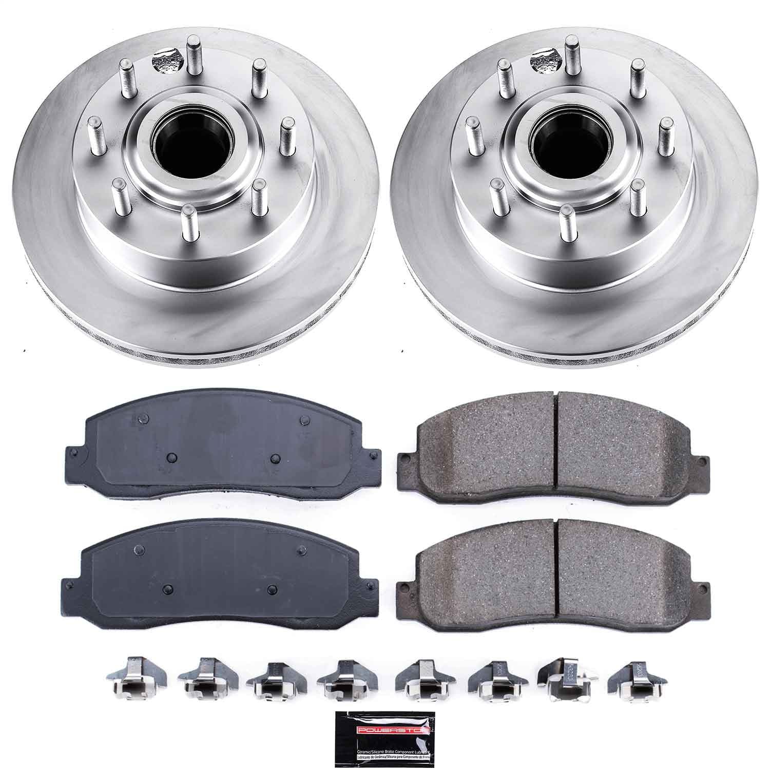 Power Stop - CRK5585 - Front - Disc Brake Pad and Rotor Kit image 1