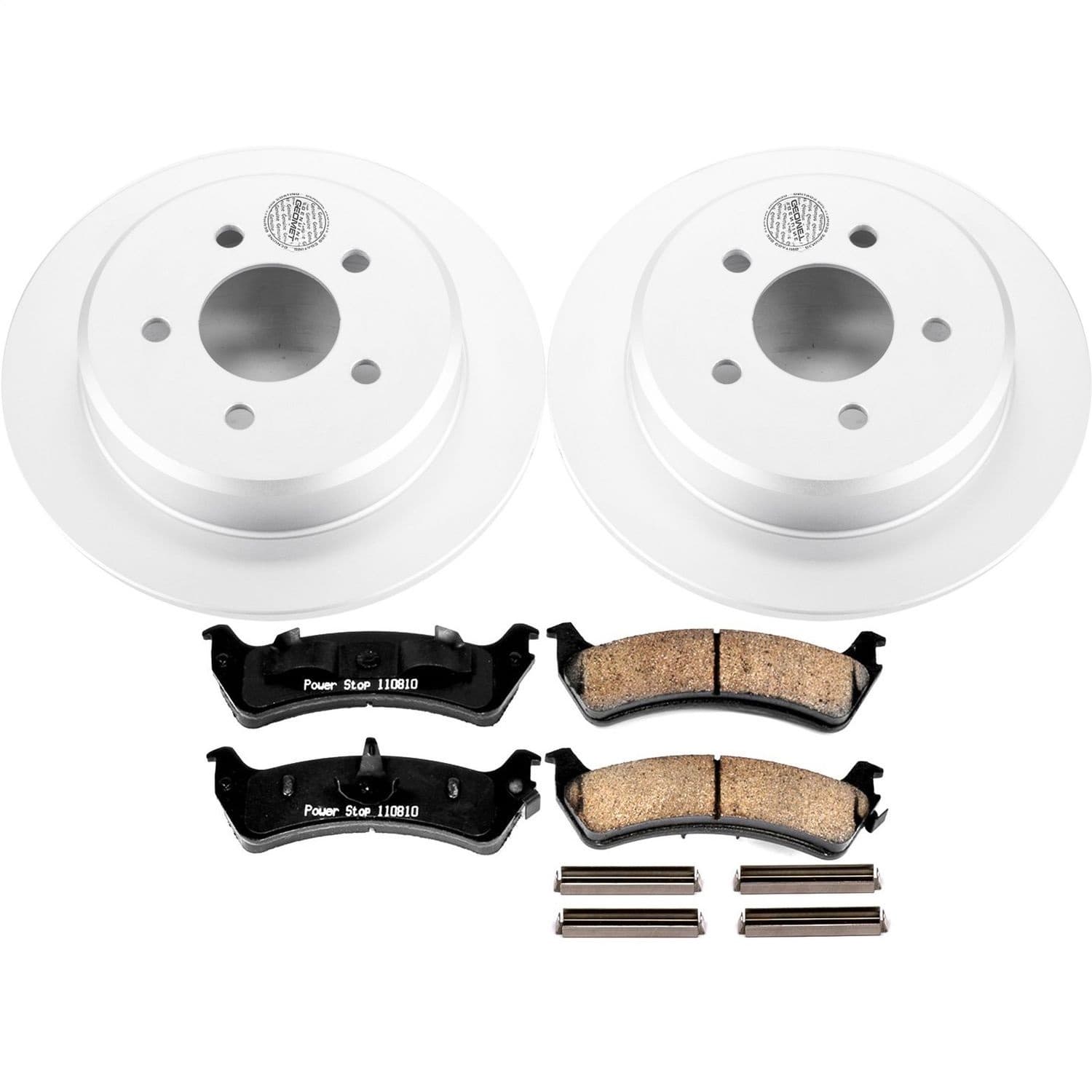Power Stop - CRK5592 - Rear - Disc Brake Pad and Rotor Kit image 1