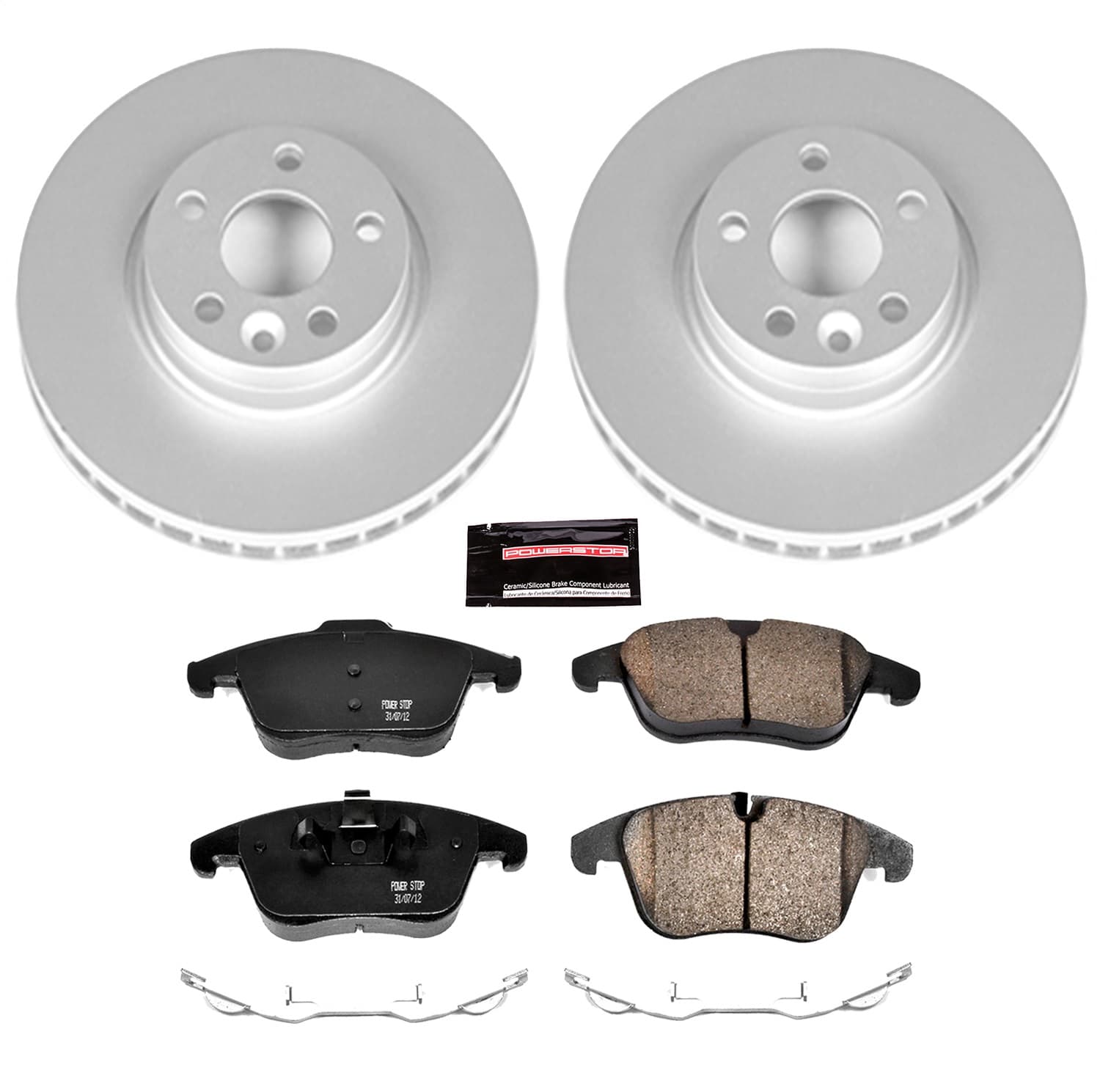 Power Stop - CRK5608 - Front - Disc Brake Pad and Rotor Kit image 1