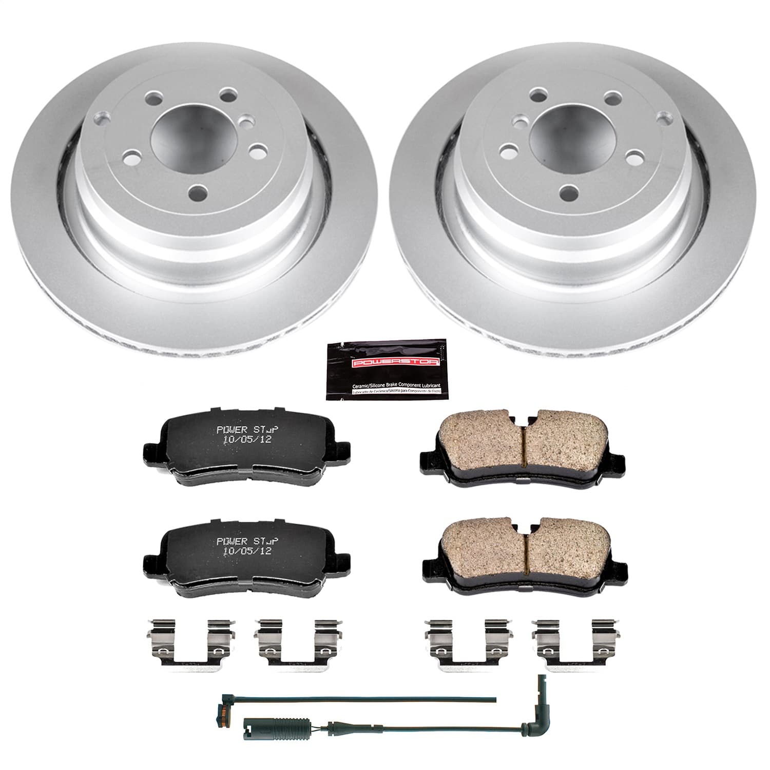 Power Stop - CRK5624 - Rear - Disc Brake Pad and Rotor Kit image 1