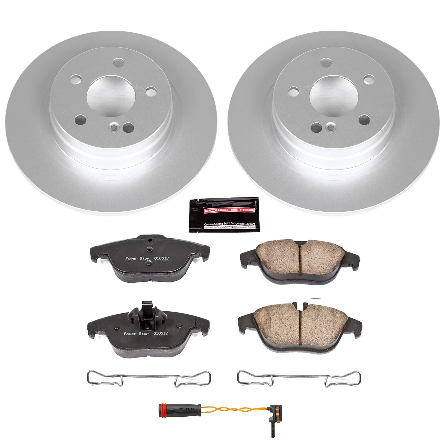 Power Stop - CRK5625 - Rear - Disc Brake Pad and Rotor Kit image 1