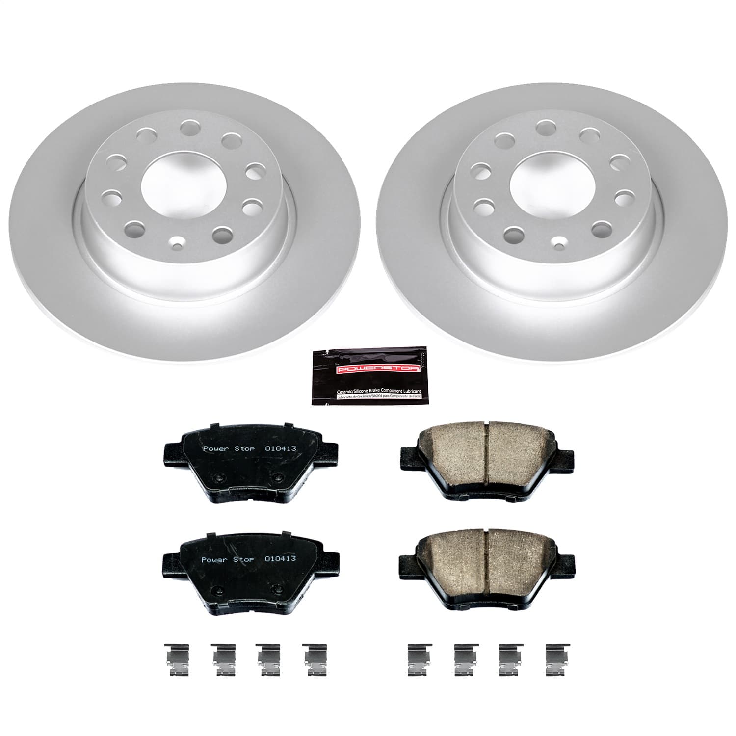 Power Stop - CRK5667 - Rear - Disc Brake Pad and Rotor Kit image 1
