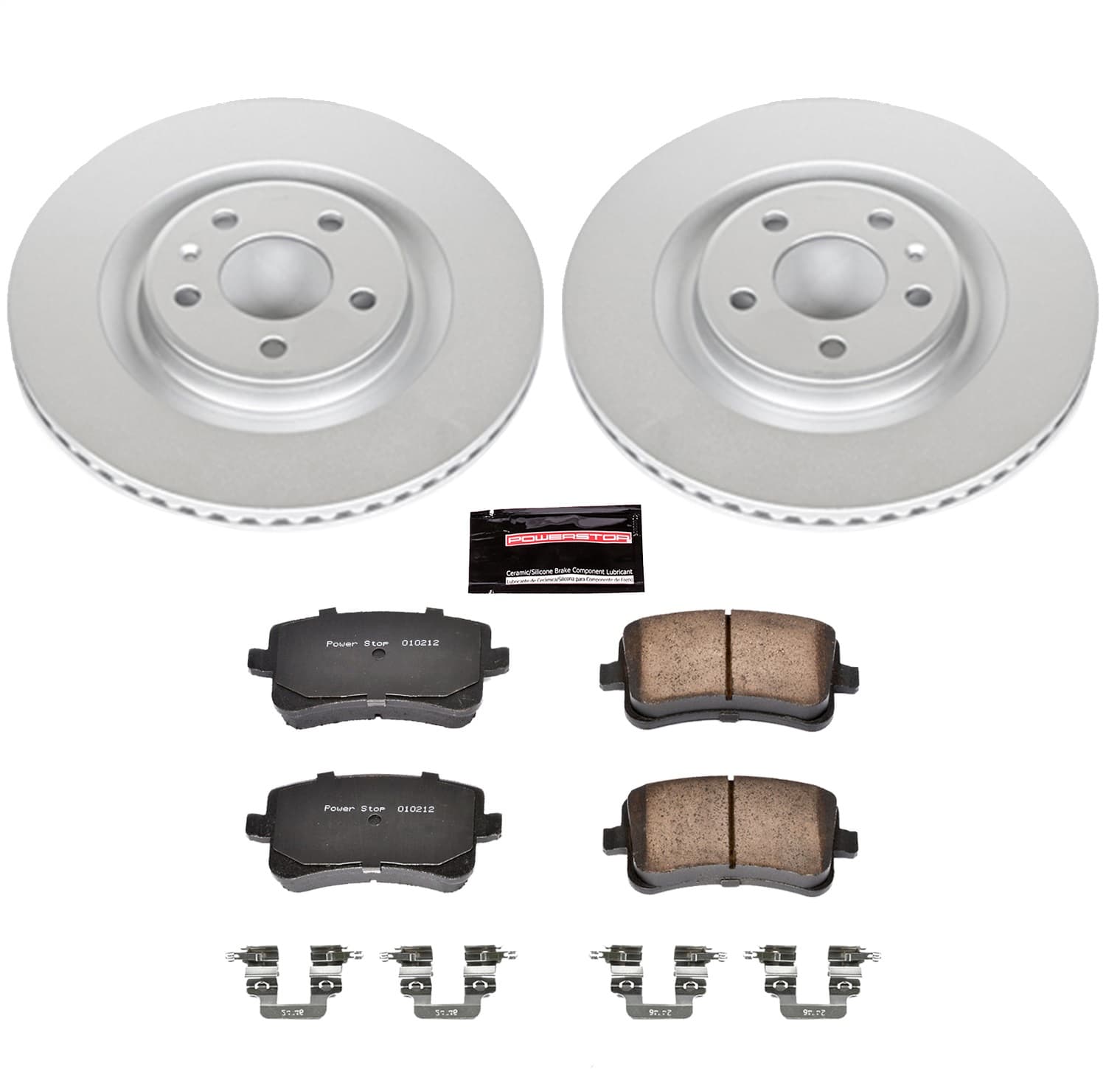 Power Stop - CRK5678 - Rear - Disc Brake Pad and Rotor Kit image 1