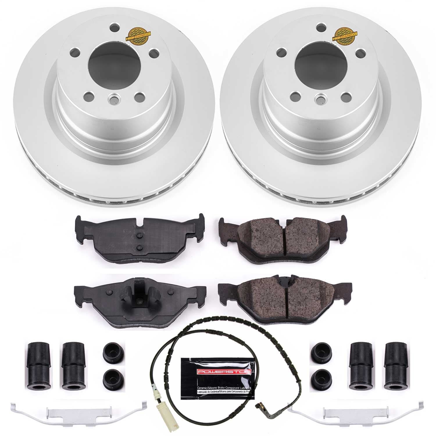 Power Stop - CRK5687 - Rear - Disc Brake Pad and Rotor Kit image 1