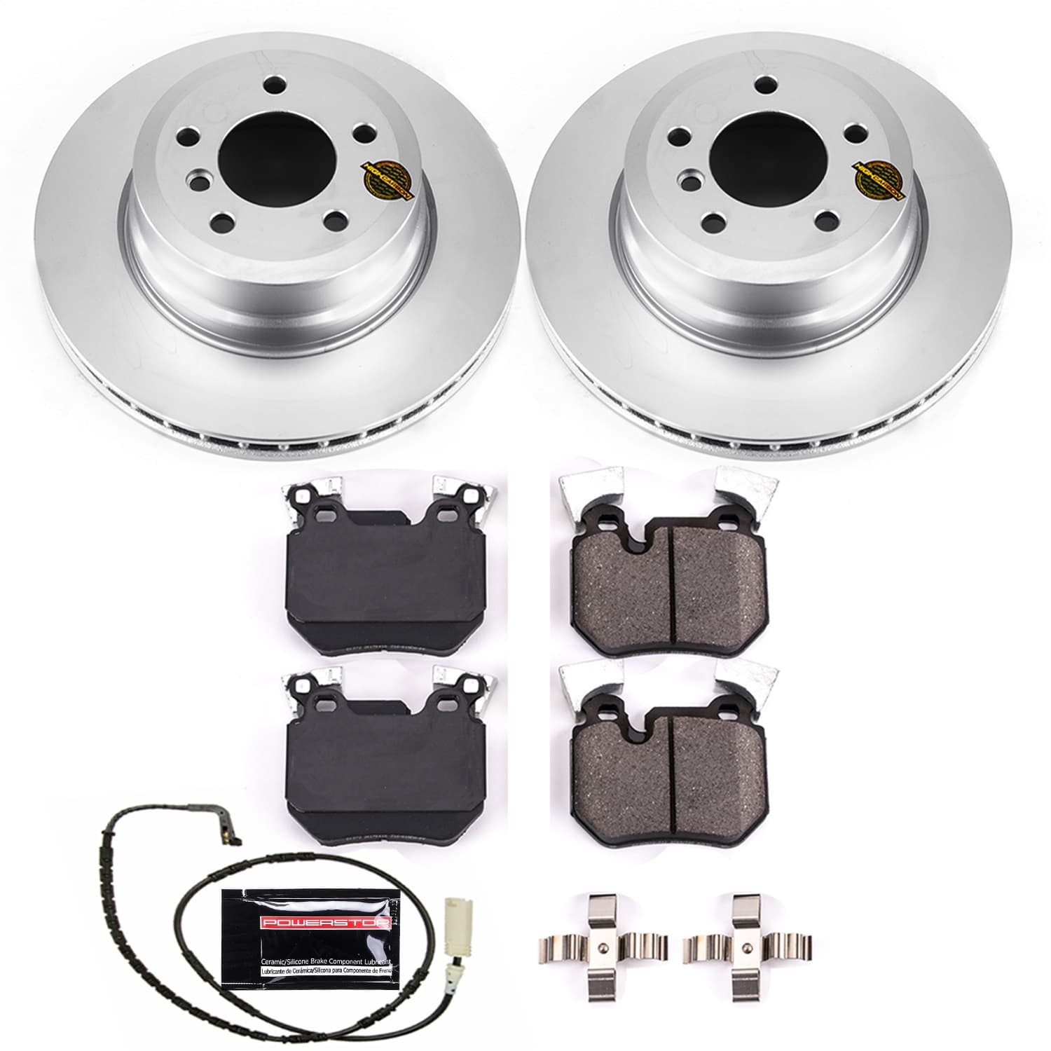 Power Stop - CRK5688 - Rear - Disc Brake Pad and Rotor Kit image 1