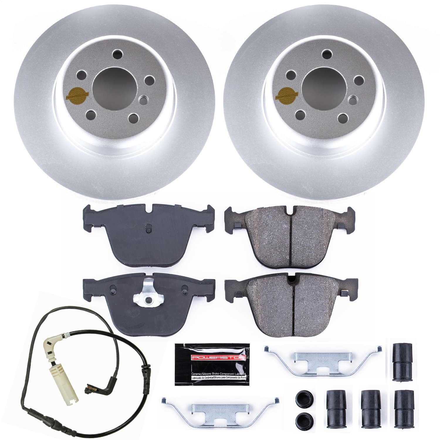 Power Stop - CRK5694 - Rear - Disc Brake Pad and Rotor Kit image 1