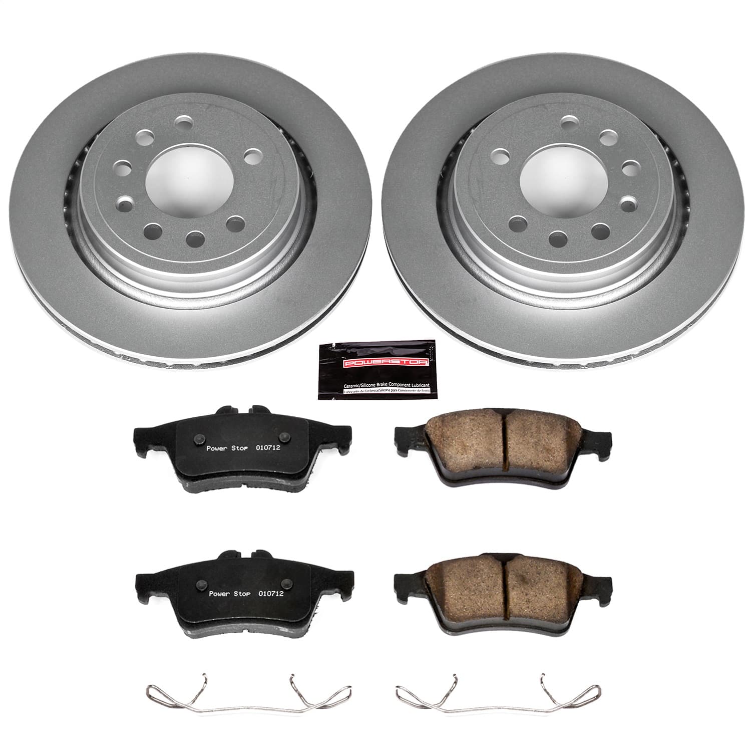 Power Stop - CRK5698 - Rear - Disc Brake Pad and Rotor Kit image 1