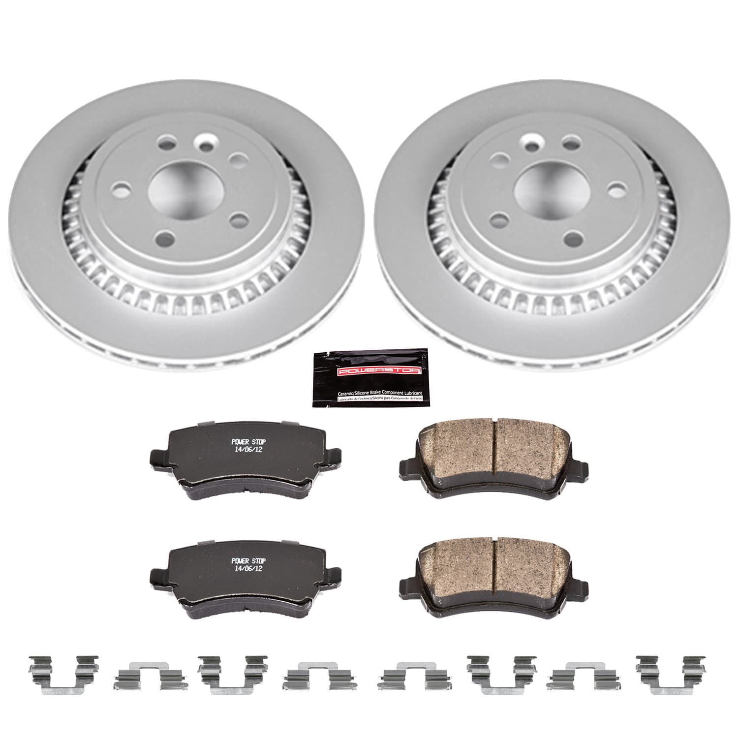 Power Stop - CRK5705 - Rear - Disc Brake Pad and Rotor Kit image 1