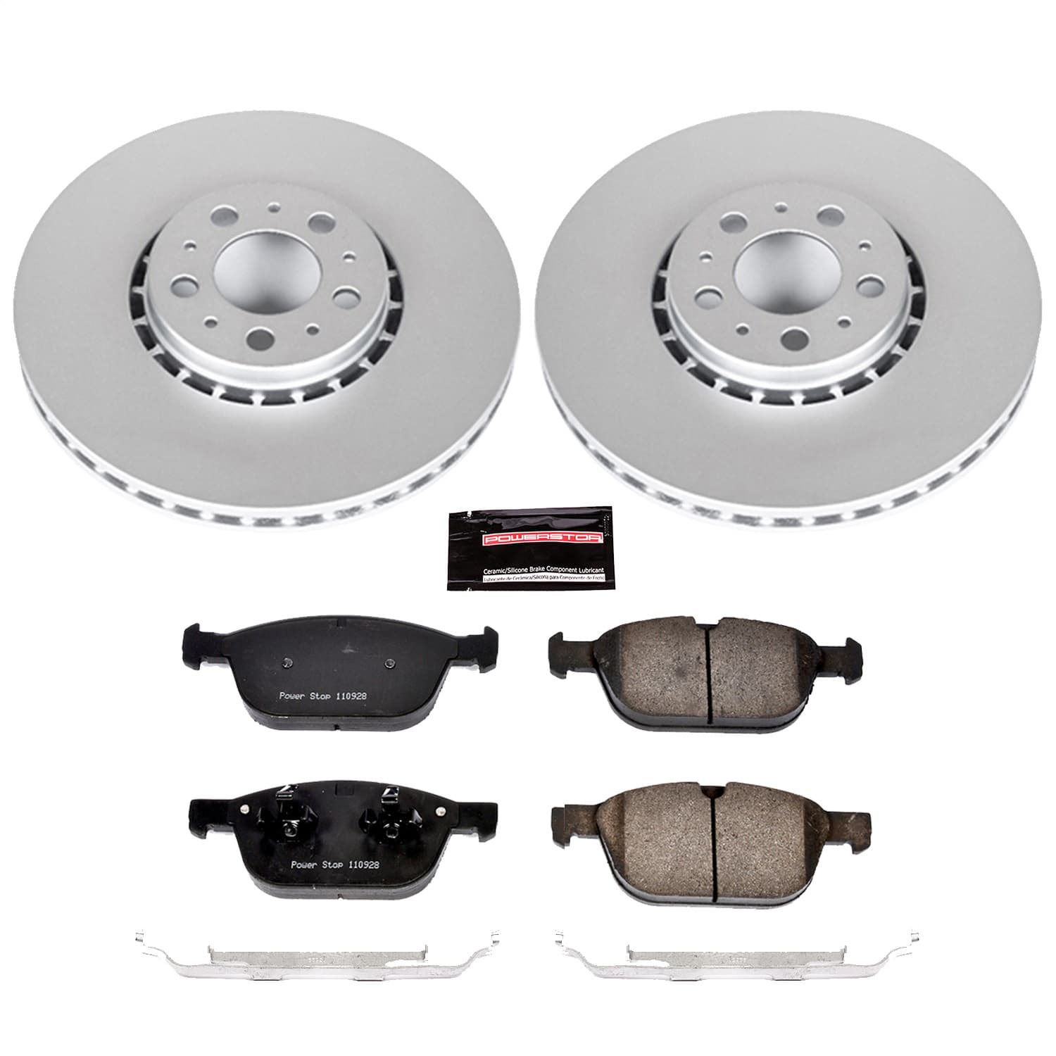 Power Stop - CRK5707 - Front - Disc Brake Pad and Rotor Kit image 1