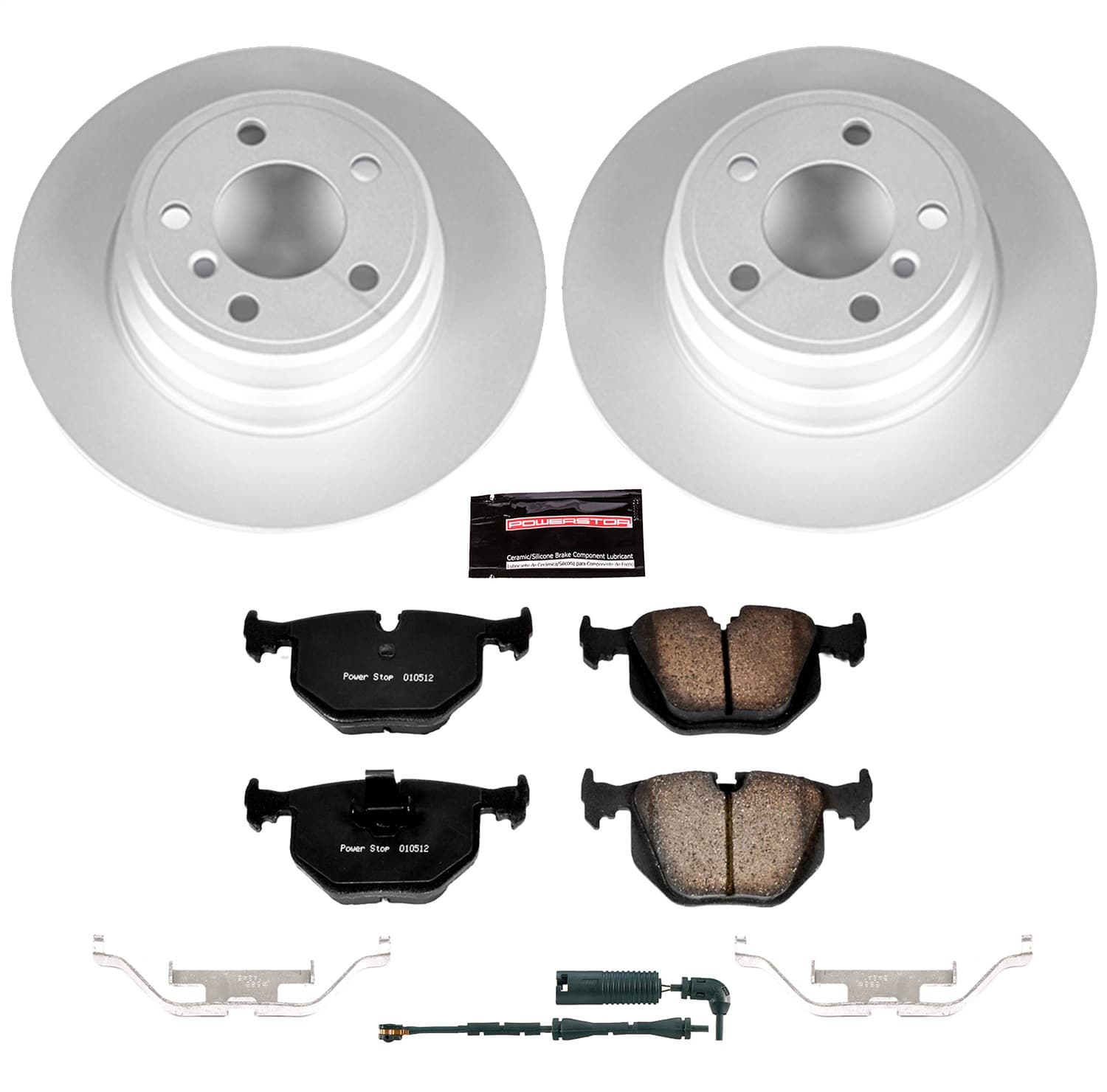 Power Stop - CRK5720 - Rear - Disc Brake Pad and Rotor Kit image 1