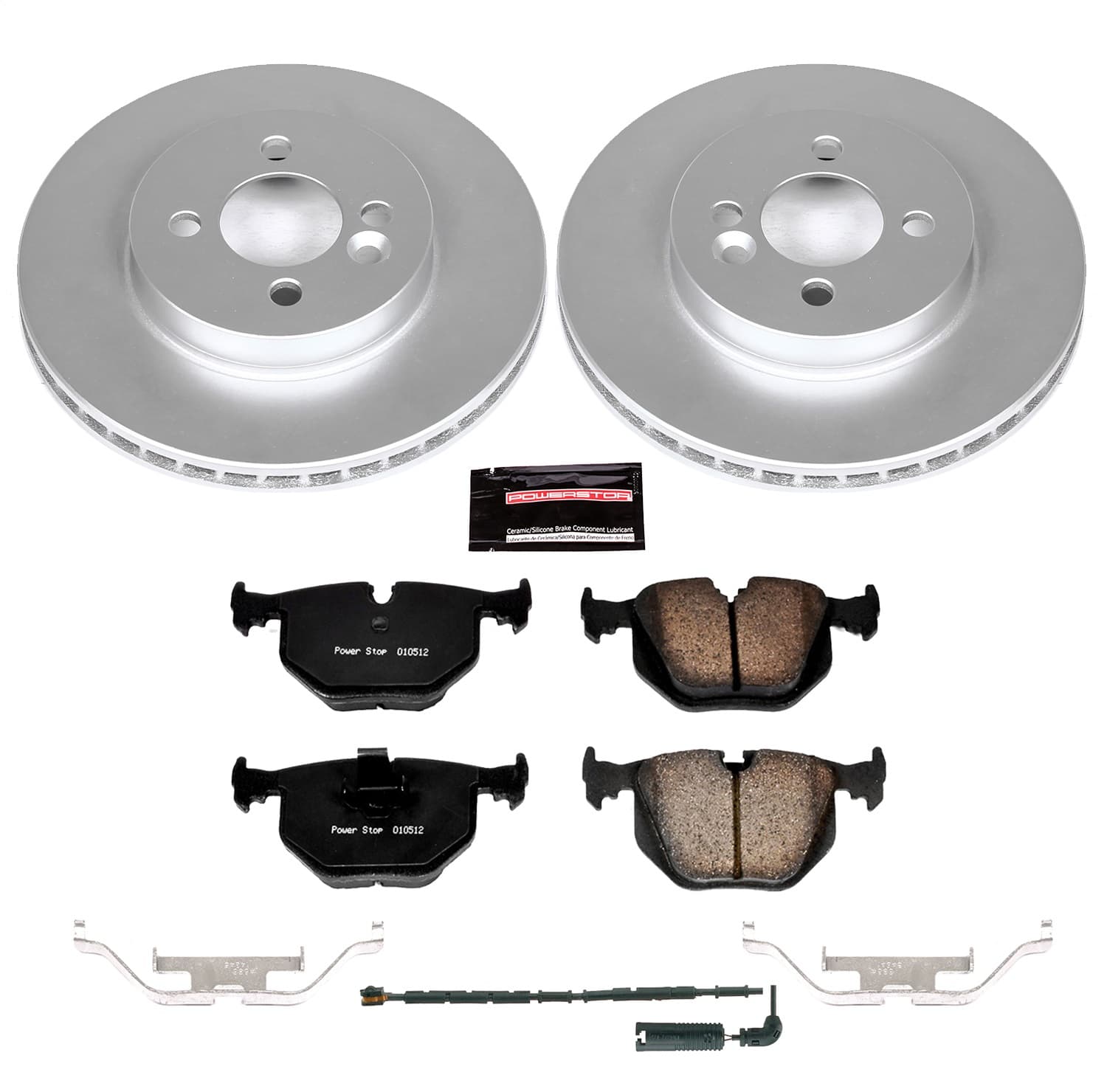 Power Stop - CRK5729 - Rear - Disc Brake Pad and Rotor Kit image 1