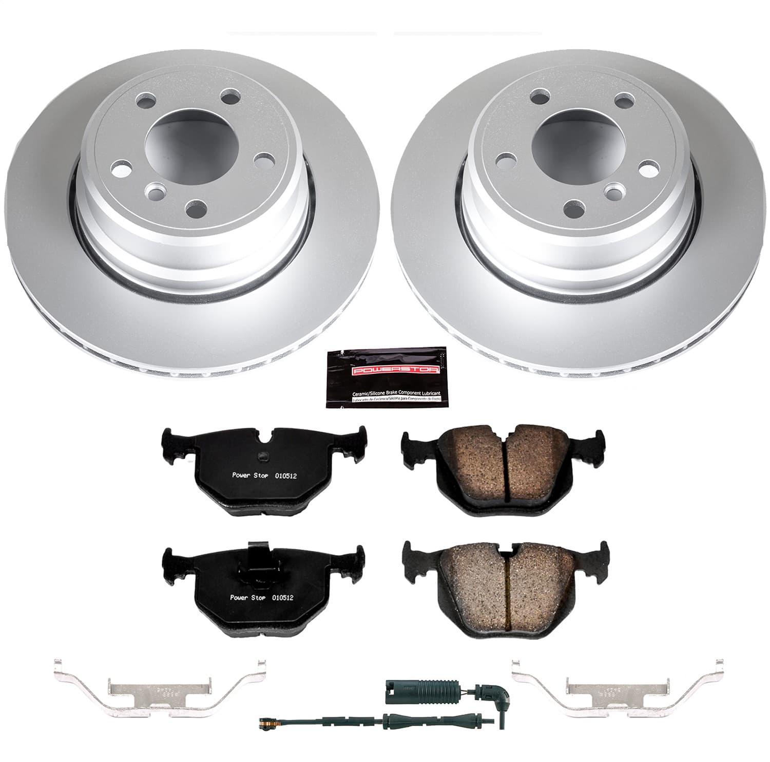 Power Stop - CRK5734 - Rear - Disc Brake Pad and Rotor Kit image 1