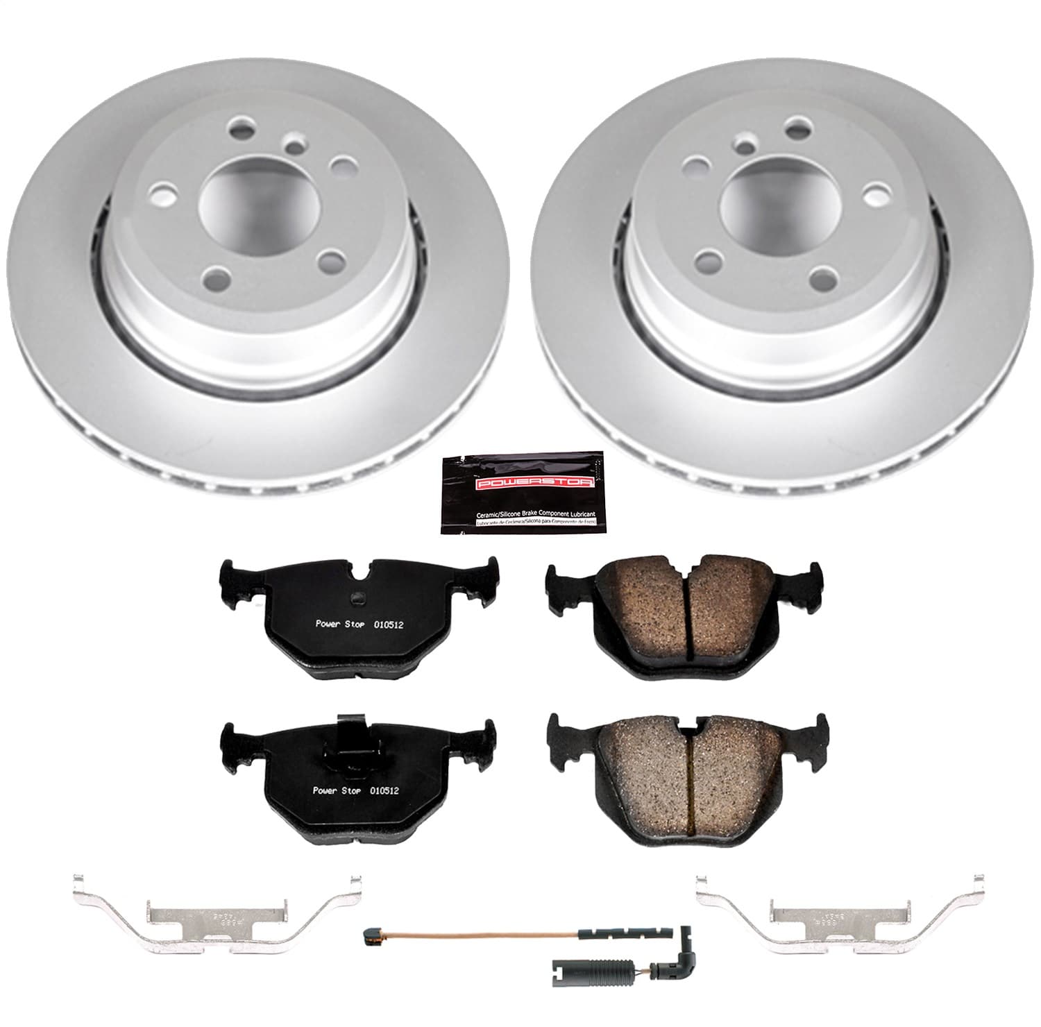 Power Stop - CRK5738 - Rear - Disc Brake Pad and Rotor Kit image 1
