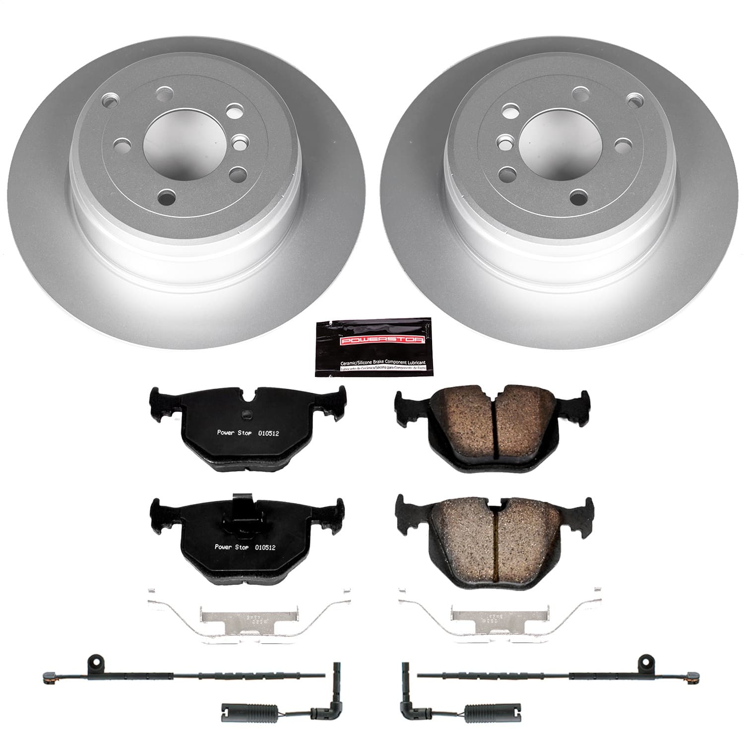 Power Stop - CRK5742 - Rear - Disc Brake Pad and Rotor Kit image 1