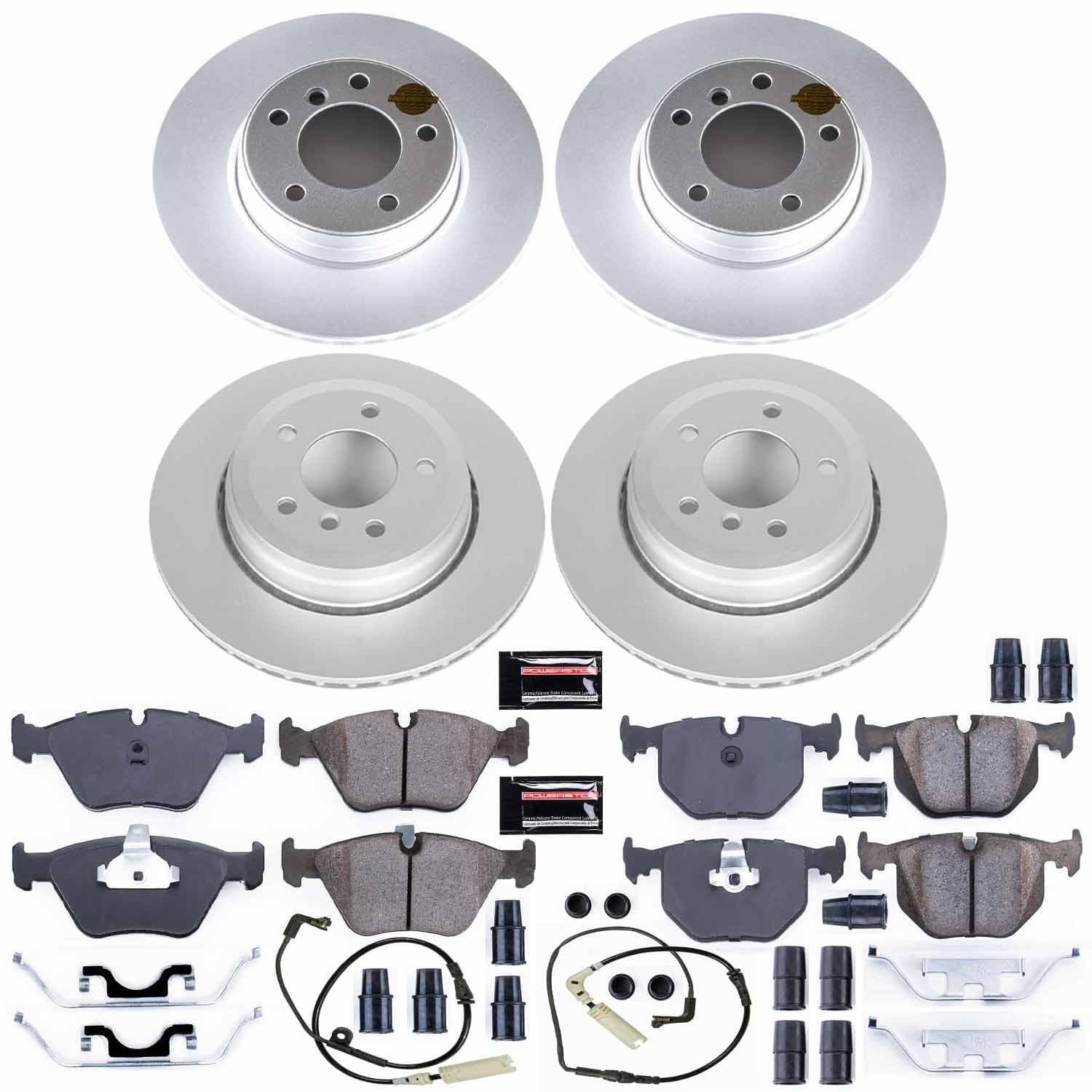 Power Stop - CRK5764 - Front and Rear - Disc Brake Pad and Rotor Kit image 1