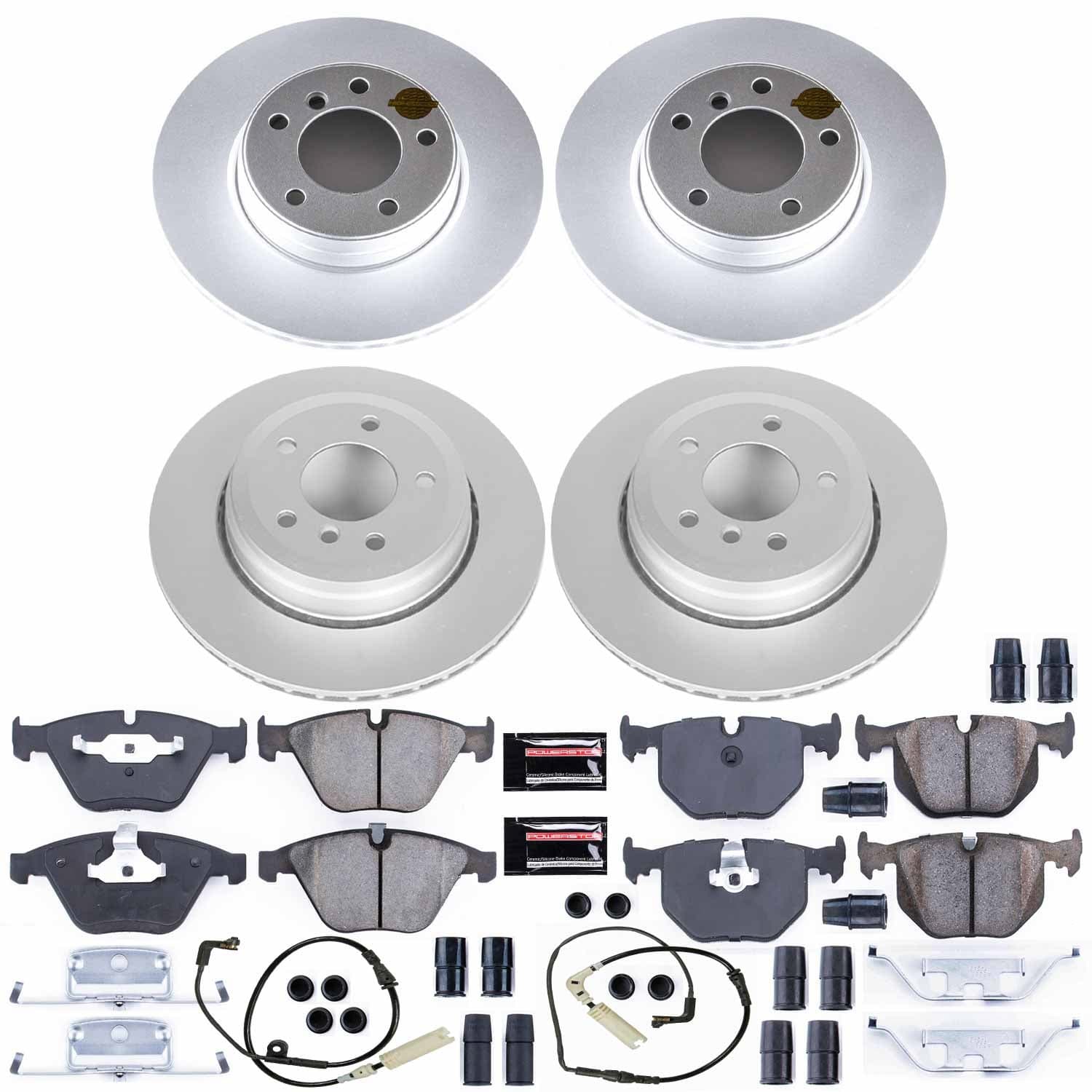 Power Stop - CRK5765 - Front and Rear - Disc Brake Pad and Rotor Kit image 1