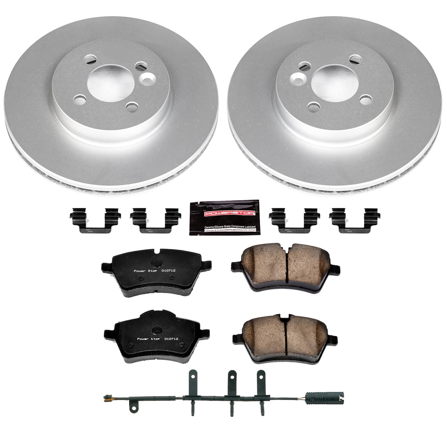 Power Stop - CRK5784 - Front - Disc Brake Pad and Rotor Kit image 1
