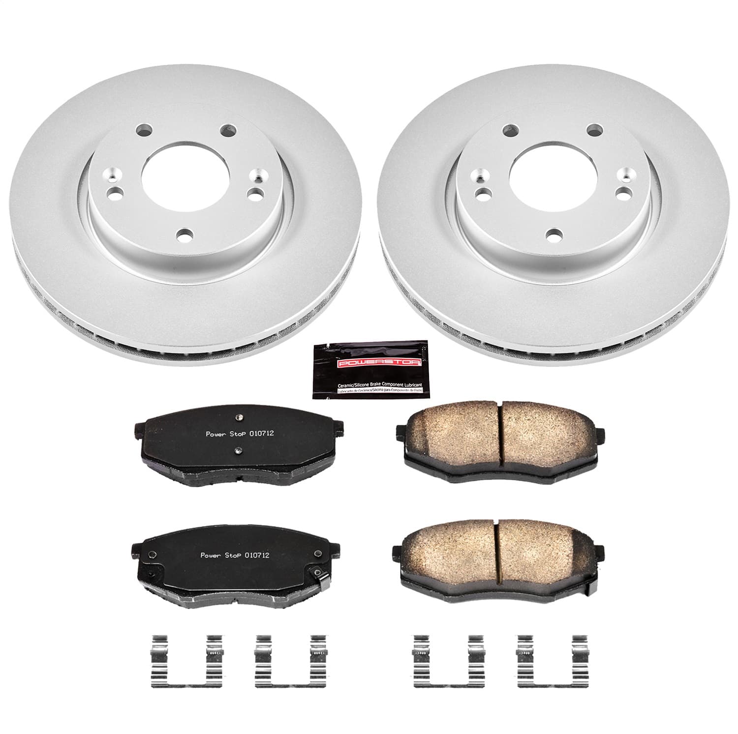 Power Stop - CRK5806 - Front - Disc Brake Pad and Rotor Kit image 1