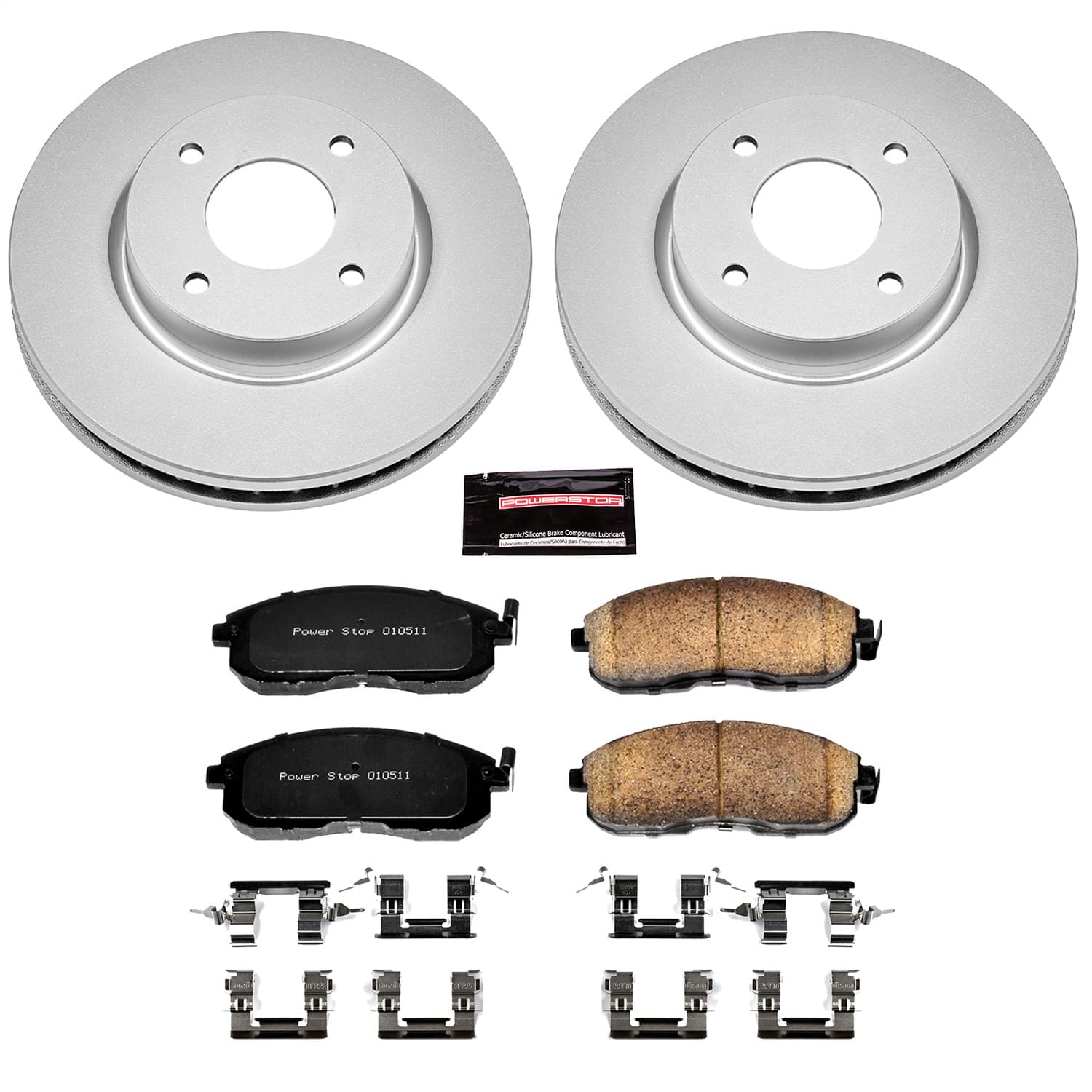 Power Stop - CRK5817 - Front - Disc Brake Pad and Rotor Kit image 1