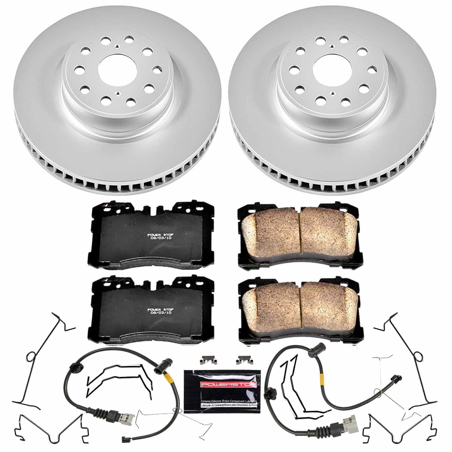 Power Stop - CRK5824 - Front - Disc Brake Pad and Rotor Kit image 1