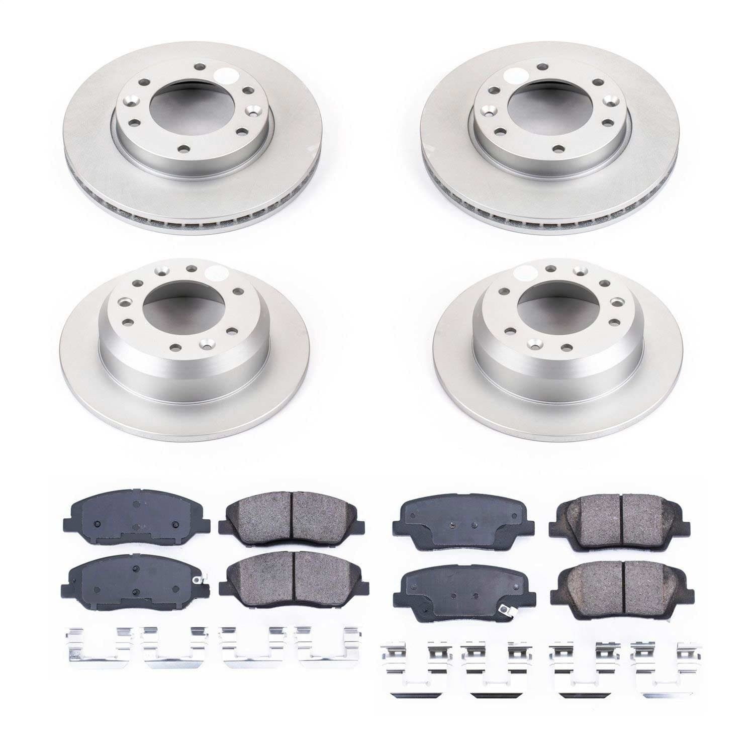 Power Stop - CRK5831 - Front and Rear - Disc Brake Pad and Rotor Kit image 1