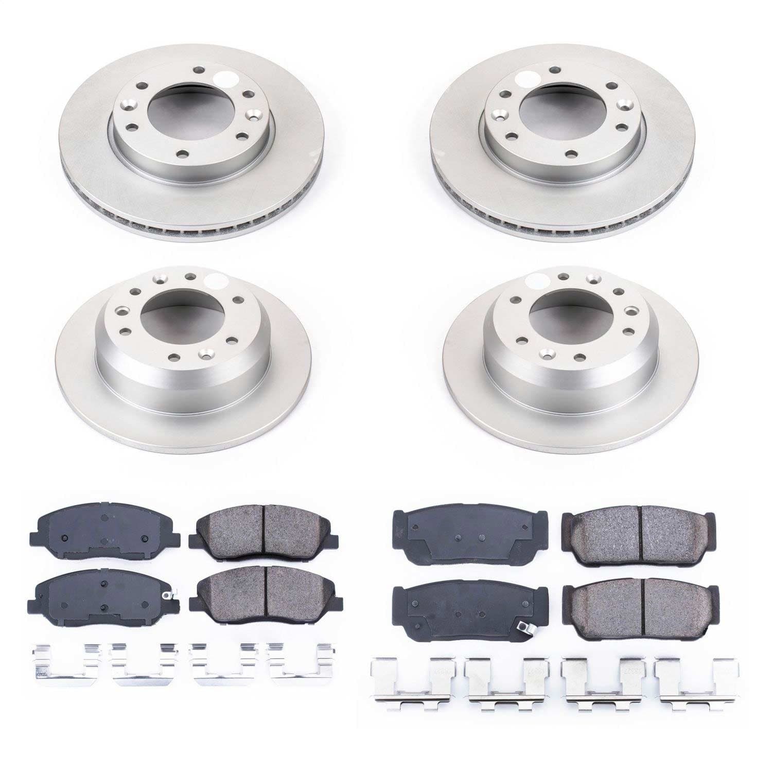 Power Stop - CRK5832 - Front and Rear - Disc Brake Pad and Rotor Kit image 1