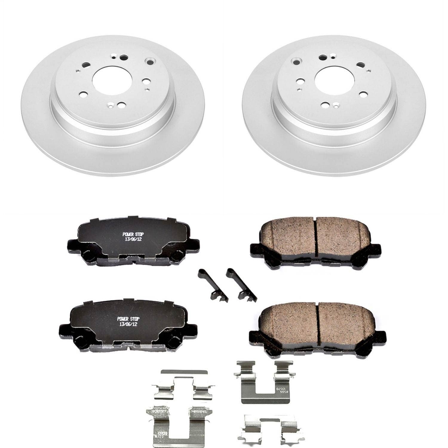 Power Stop - CRK5839 - Rear - Disc Brake Pad and Rotor Kit image 1