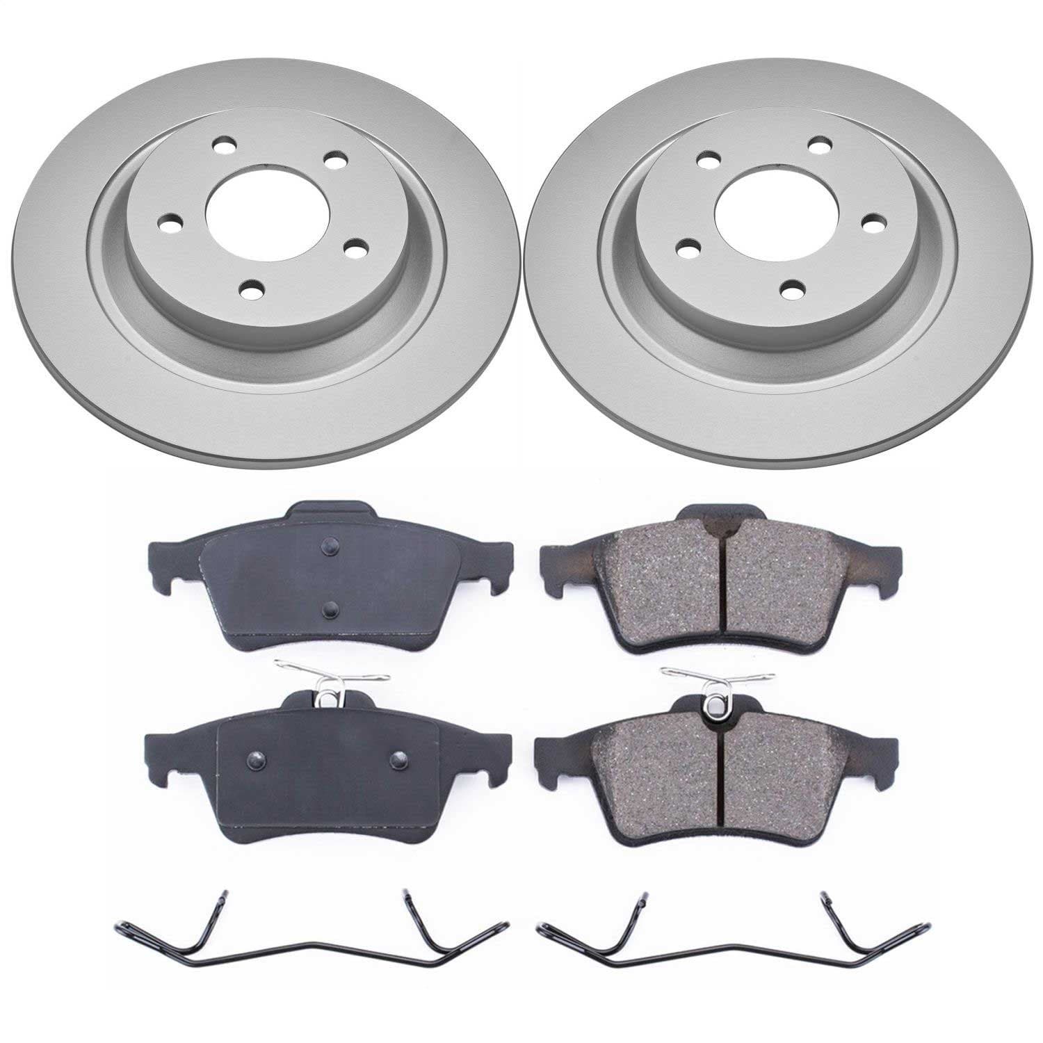 Power Stop - CRK5842 - Rear - Disc Brake Pad and Rotor Kit image 1