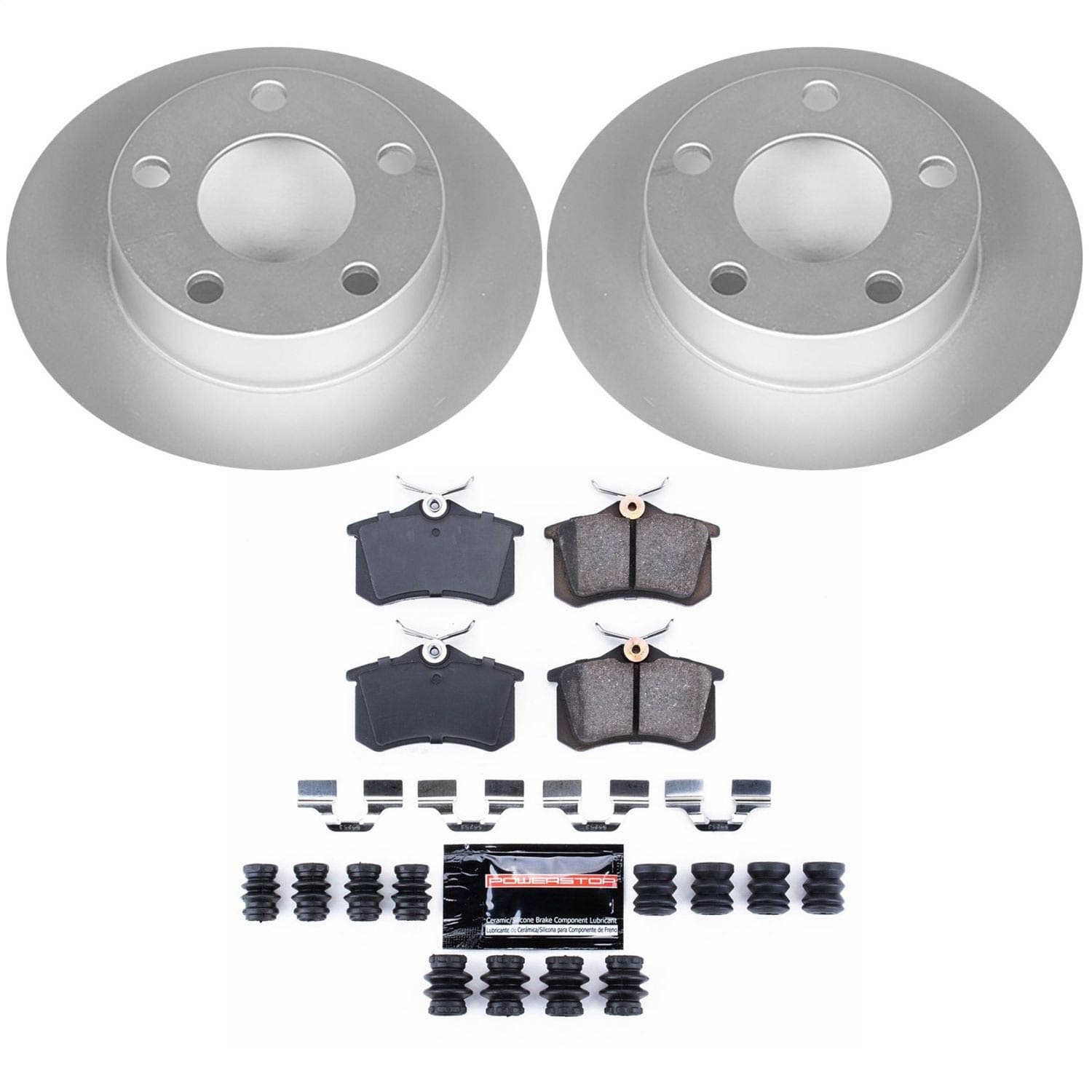 Power Stop - CRK585 - Rear - Disc Brake Pad and Rotor Kit image 1