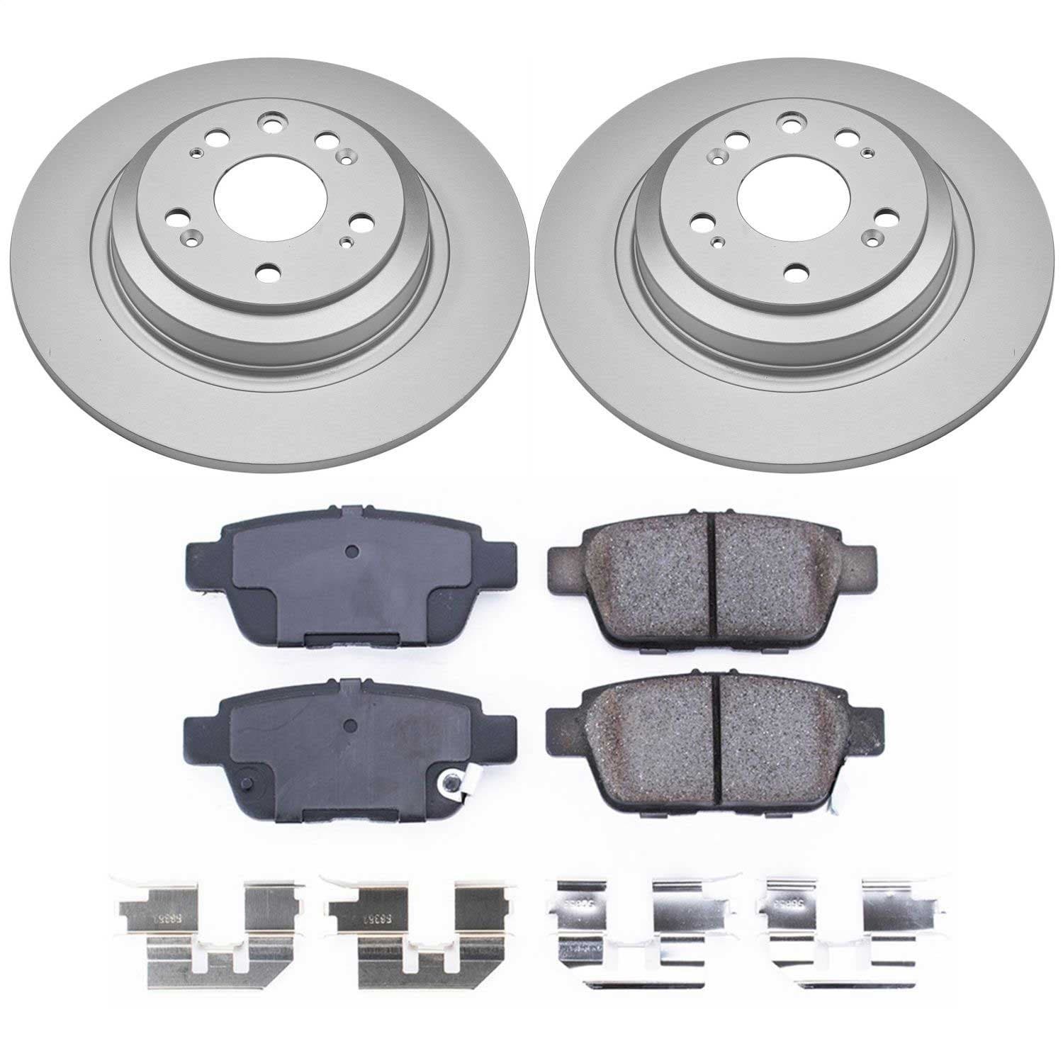 Power Stop - CRK5854 - Rear - Disc Brake Pad and Rotor Kit image 1