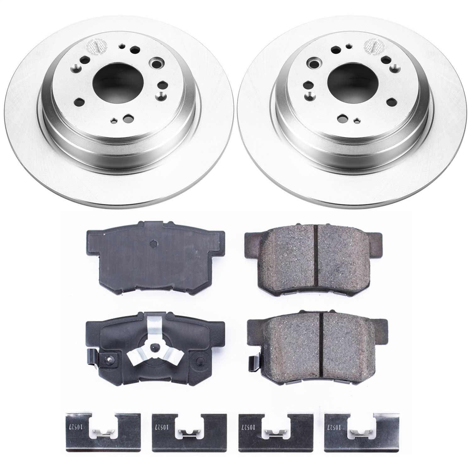 Power Stop - CRK5859 - Rear - Disc Brake Pad and Rotor Kit image 1