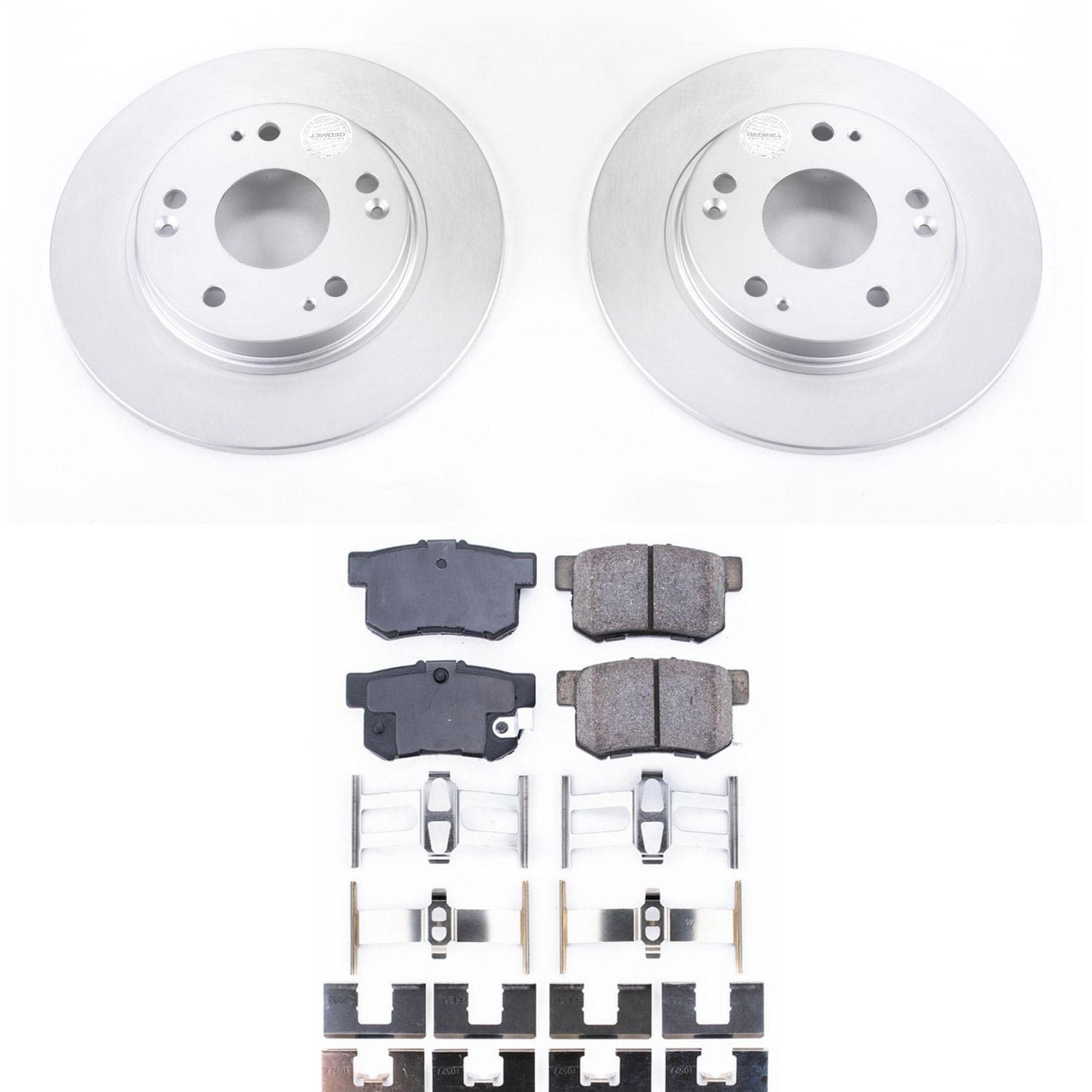 Power Stop - CRK5860 - Rear - Disc Brake Pad and Rotor Kit image 1