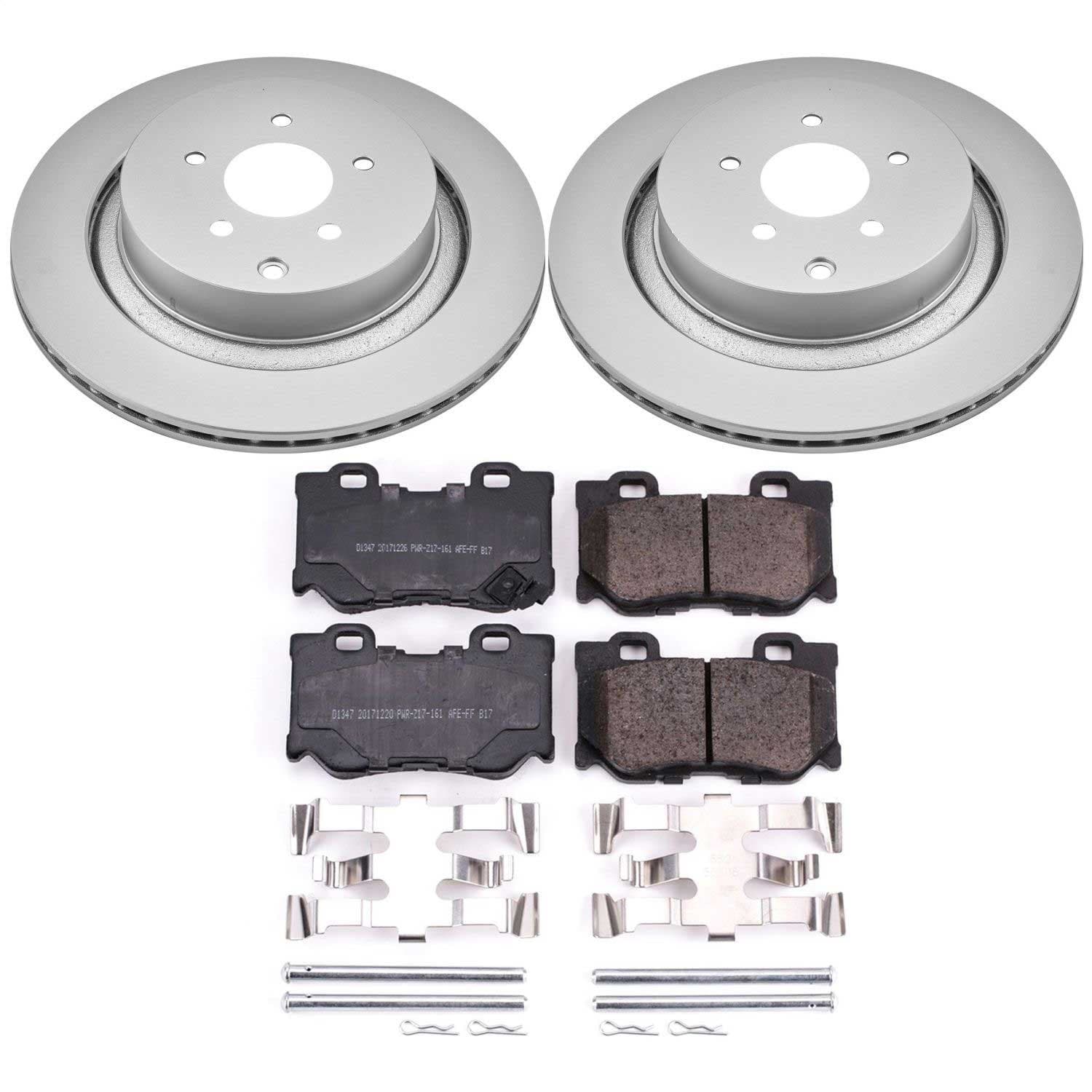 Power Stop - CRK5861 - Rear - Disc Brake Pad and Rotor Kit image 1