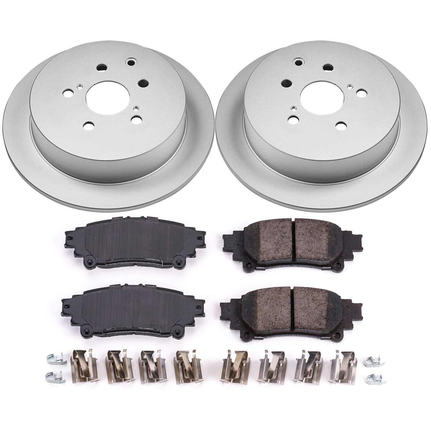 Power Stop - CRK5864 - Rear - Disc Brake Pad and Rotor Kit image 1