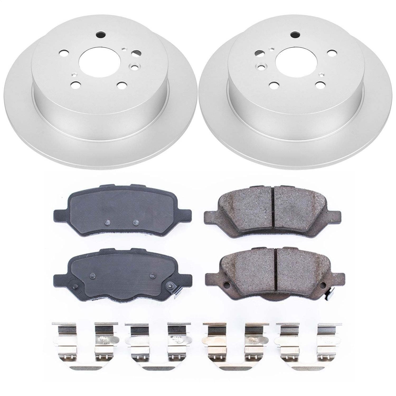 Power Stop - CRK5867 - Rear - Disc Brake Pad and Rotor Kit image 1