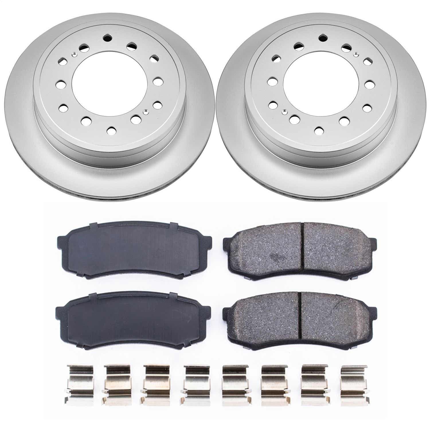 Power Stop - CRK5875 - Rear - Disc Brake Pad and Rotor Kit image 1