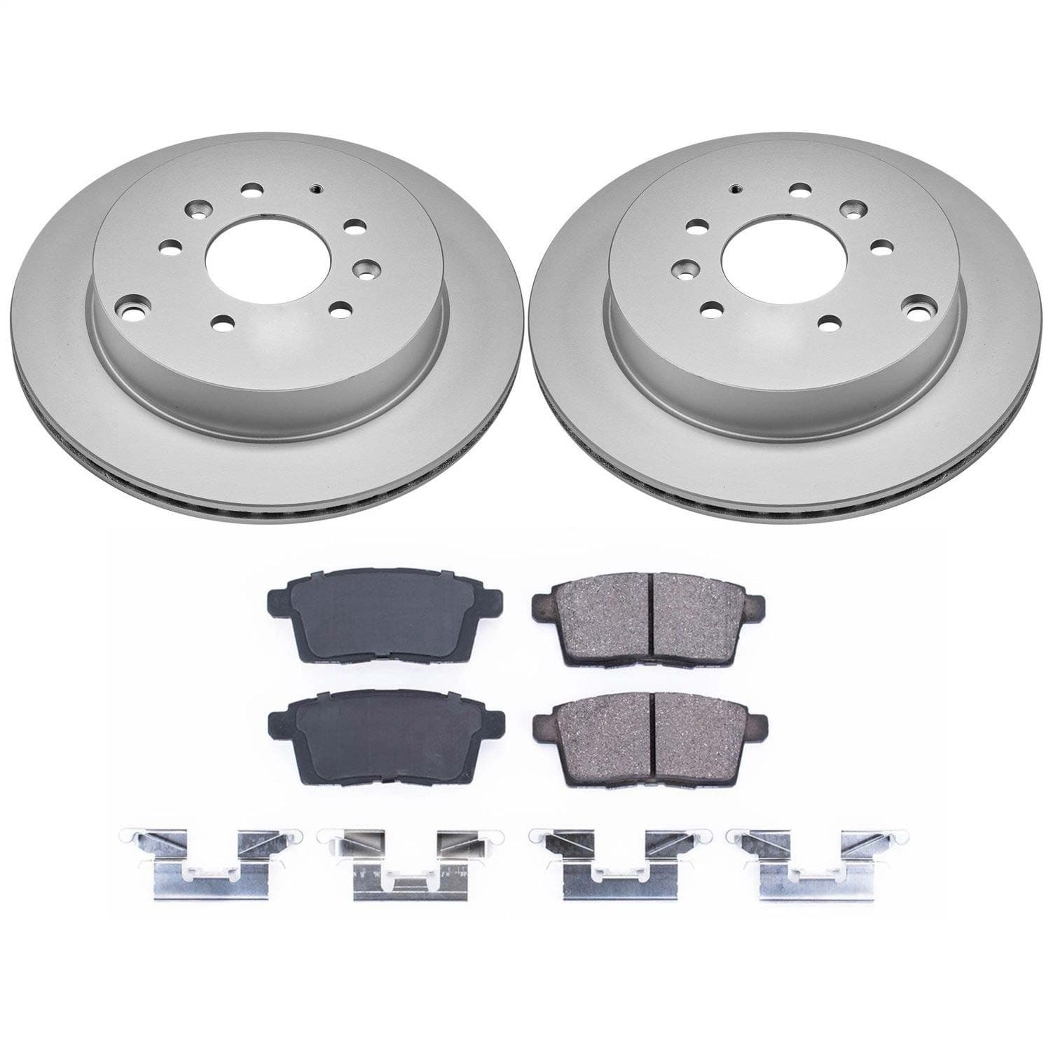 Power Stop - CRK5876 - Rear - Disc Brake Pad and Rotor Kit image 1